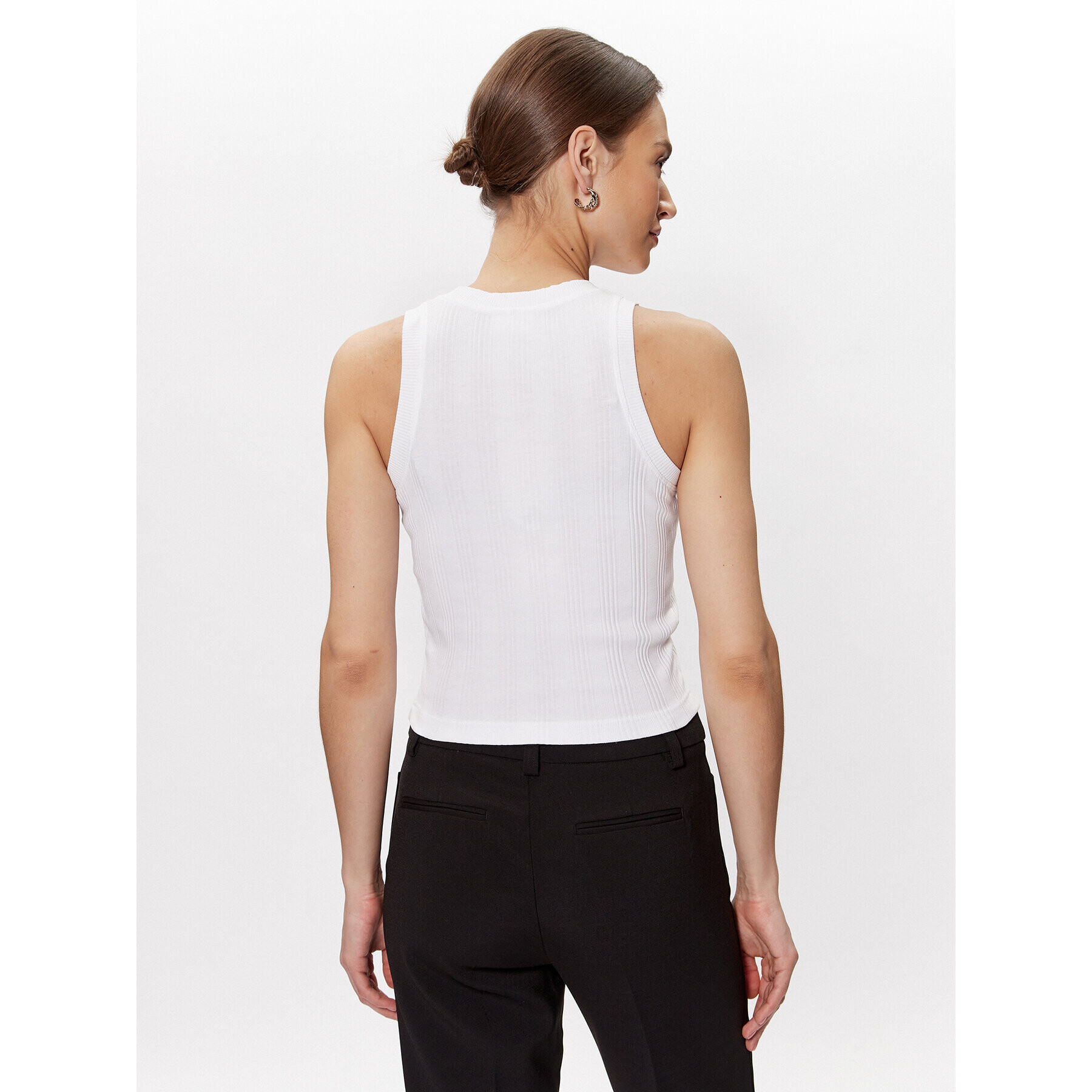 Gina Tricot топ Bonnie 16649 Бял Regular Fit - Pepit.bg