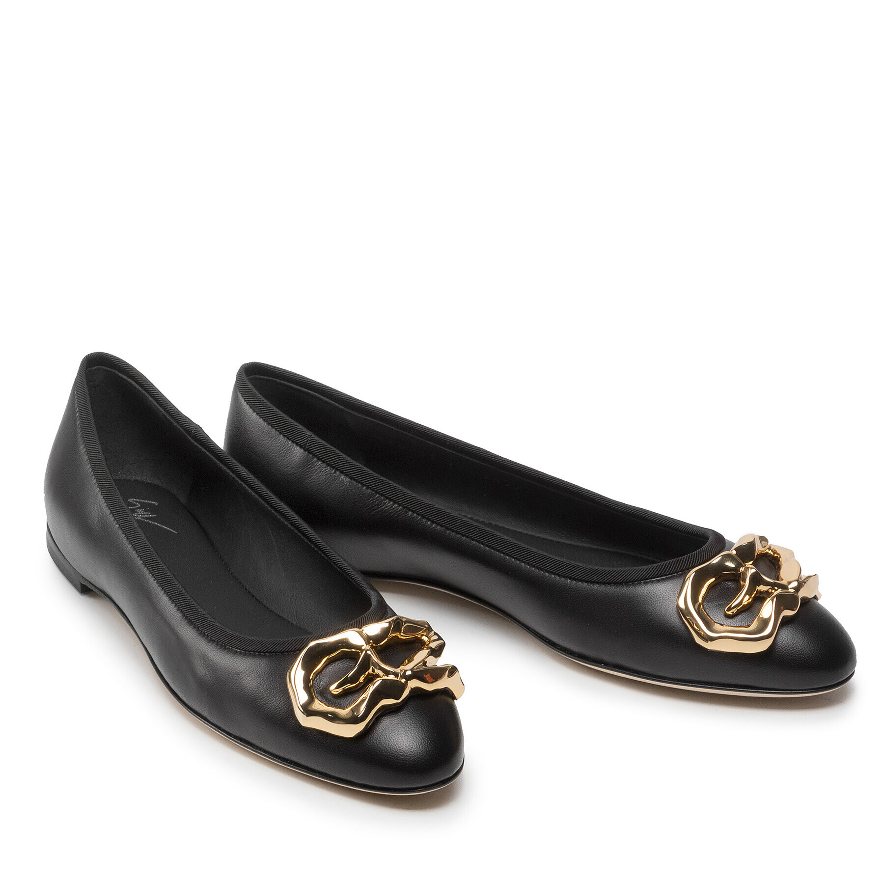 Giuseppe Zanotti Балеринки E260007 001 Черен - Pepit.bg