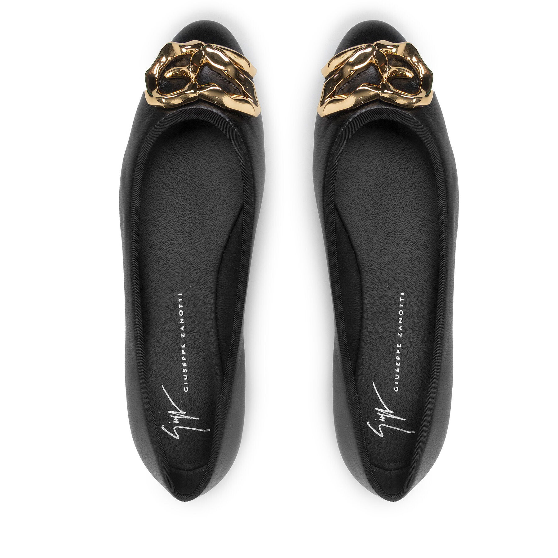 Giuseppe Zanotti Балеринки E260007 001 Черен - Pepit.bg