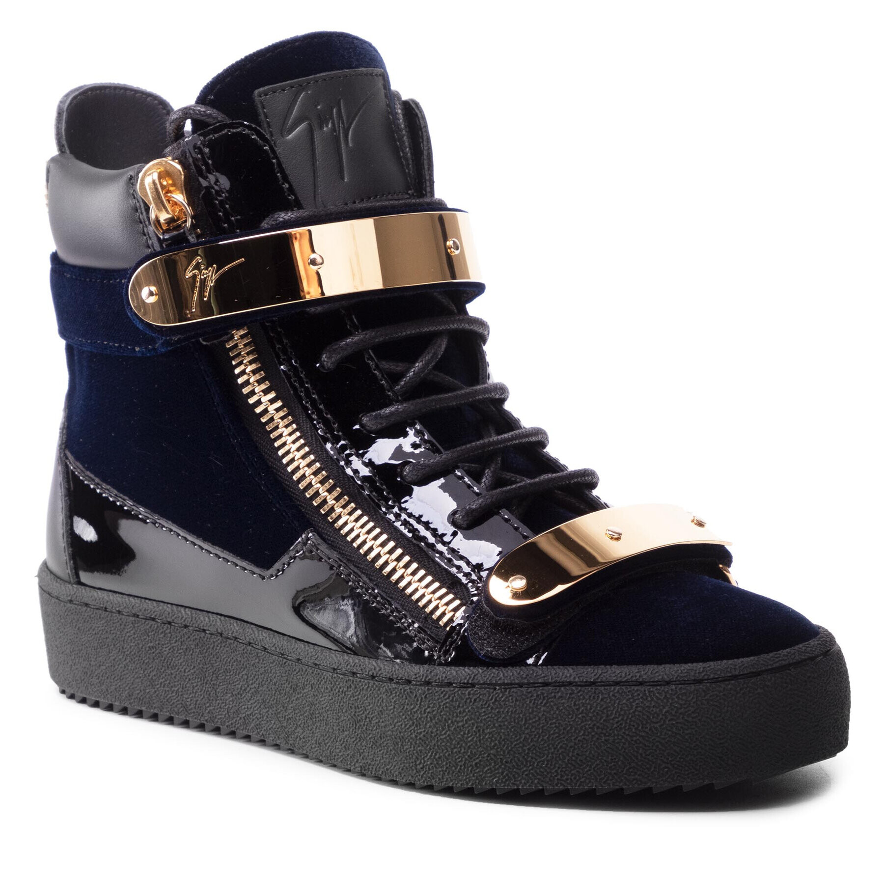 Giuseppe Zanotti Боти RS10053 Тъмносин - Pepit.bg