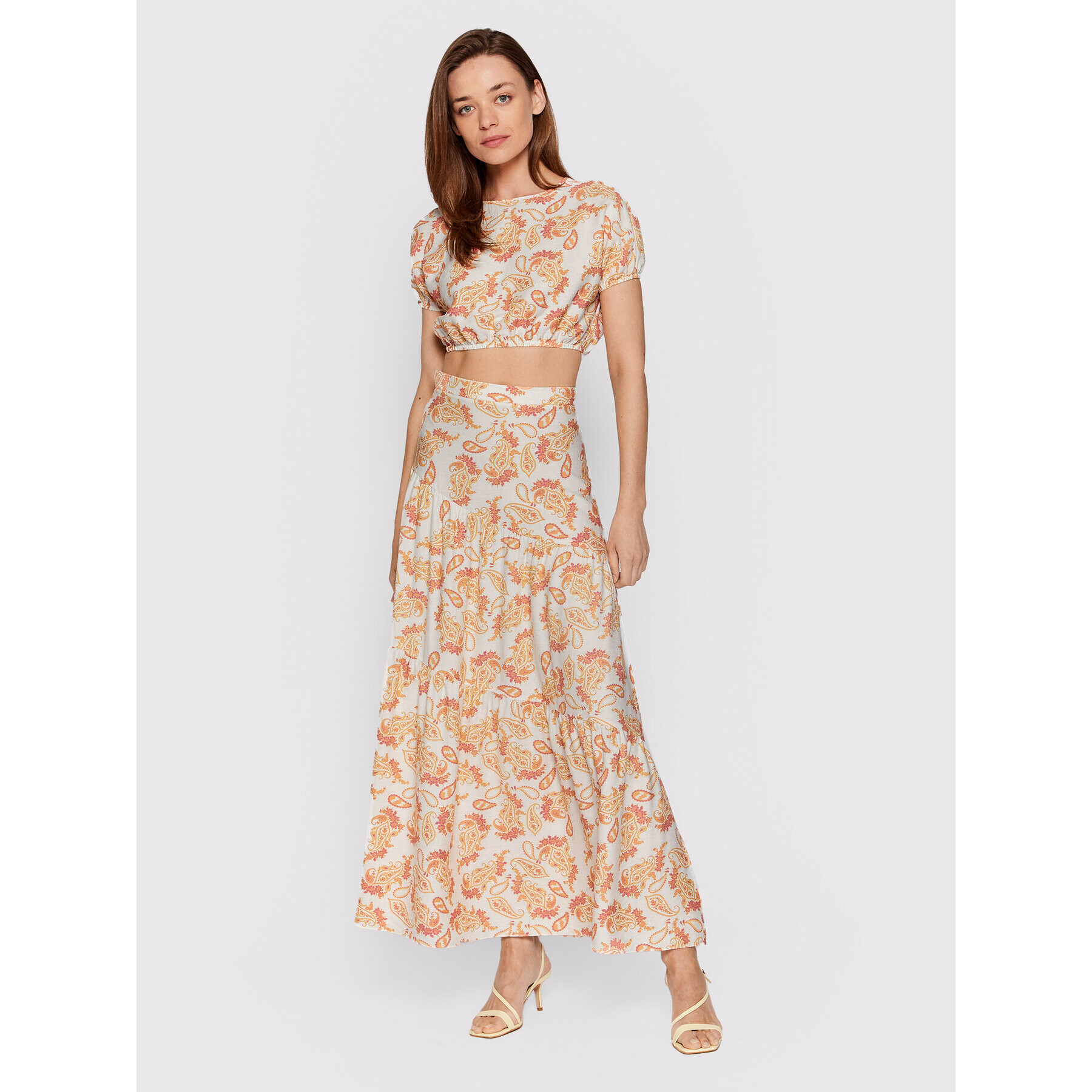 Glamorous Блуза CK6583 Оранжев Relaxed Fit - Pepit.bg
