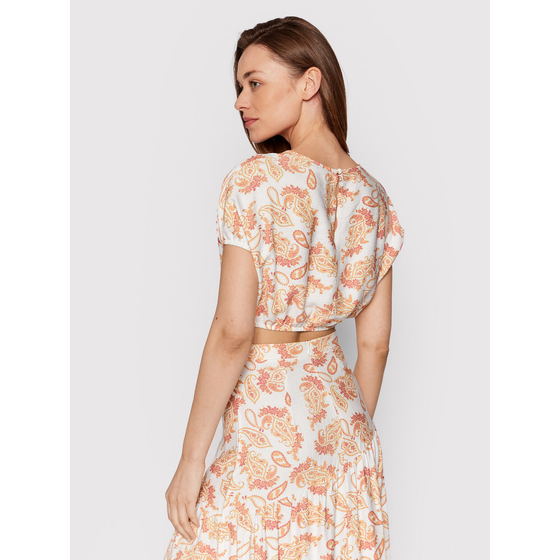Glamorous Блуза CK6583 Оранжев Relaxed Fit - Pepit.bg