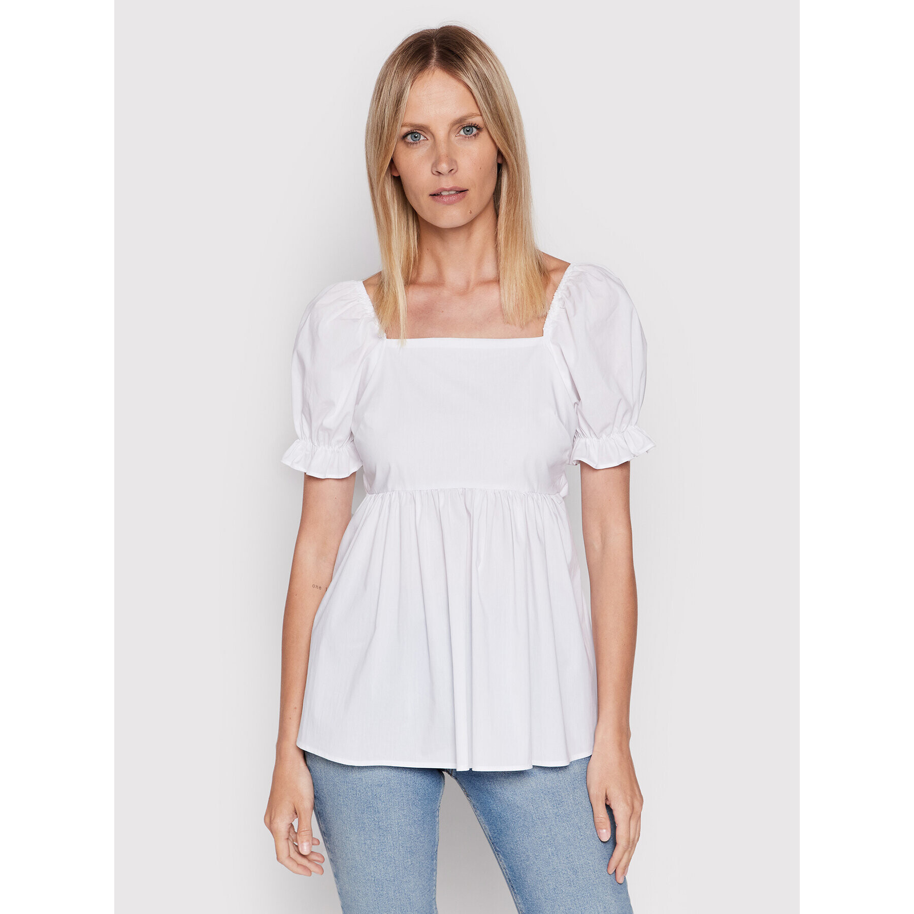 Glamorous Блуза CK6604 Бял Regular Fit - Pepit.bg