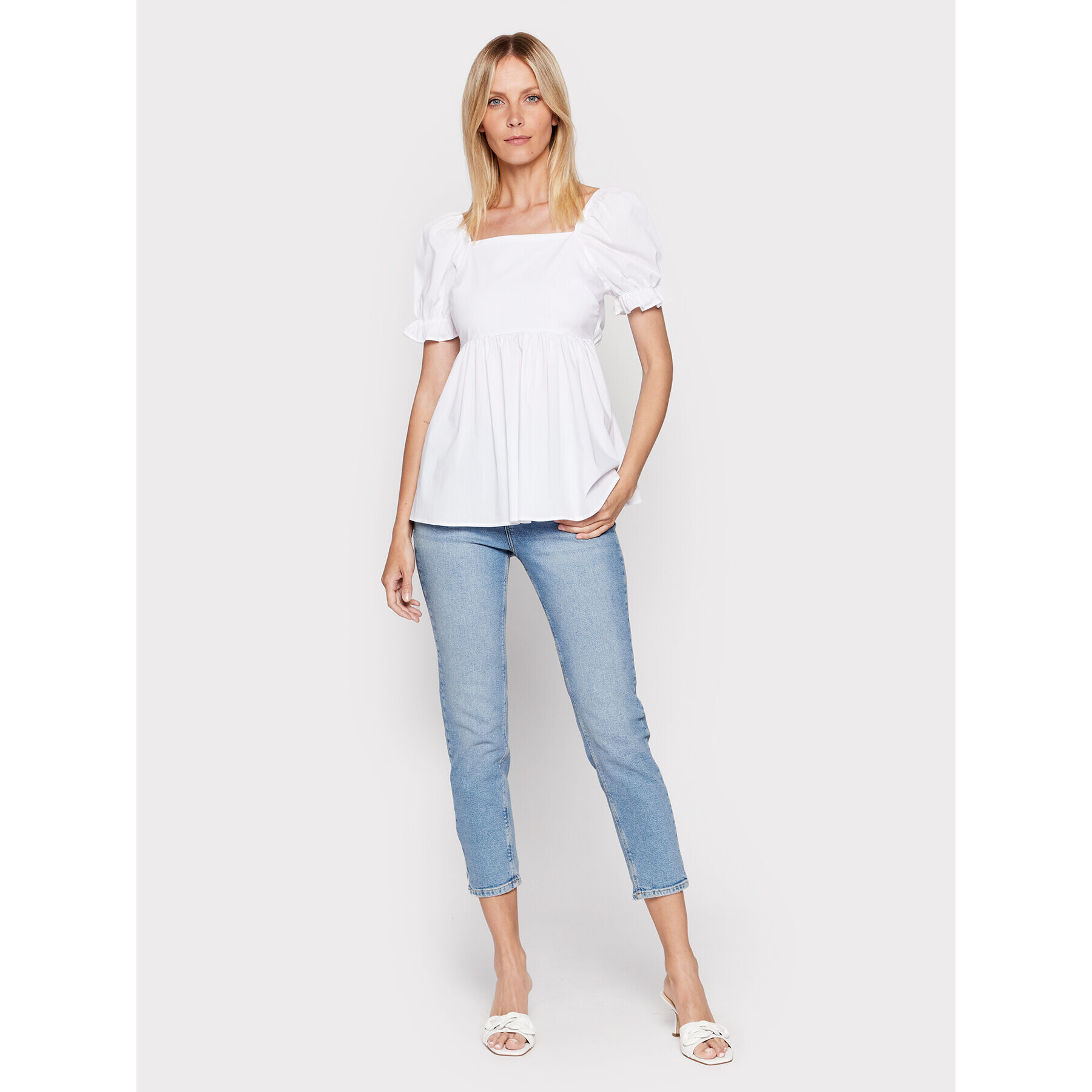 Glamorous Блуза CK6604 Бял Regular Fit - Pepit.bg