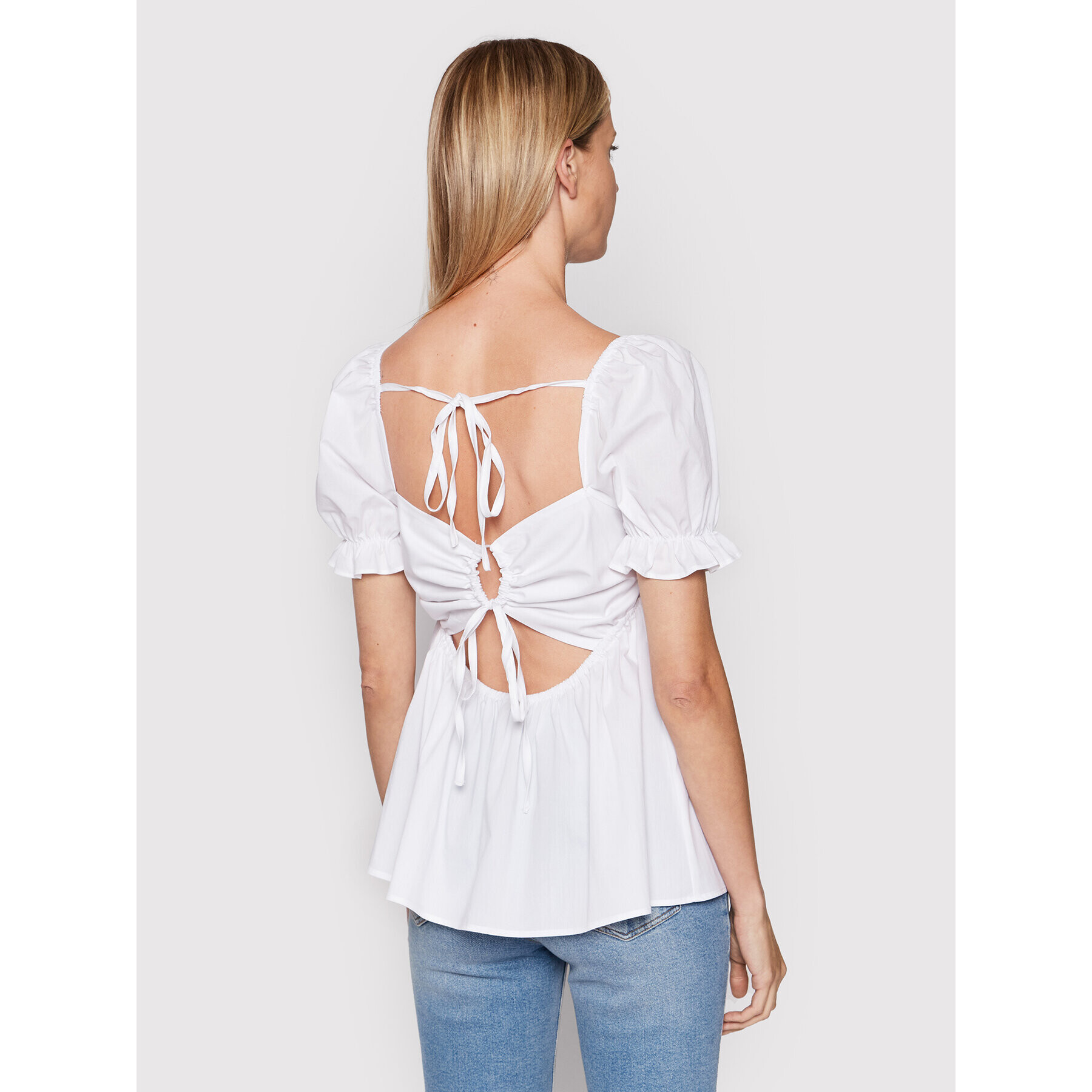Glamorous Блуза CK6604 Бял Regular Fit - Pepit.bg