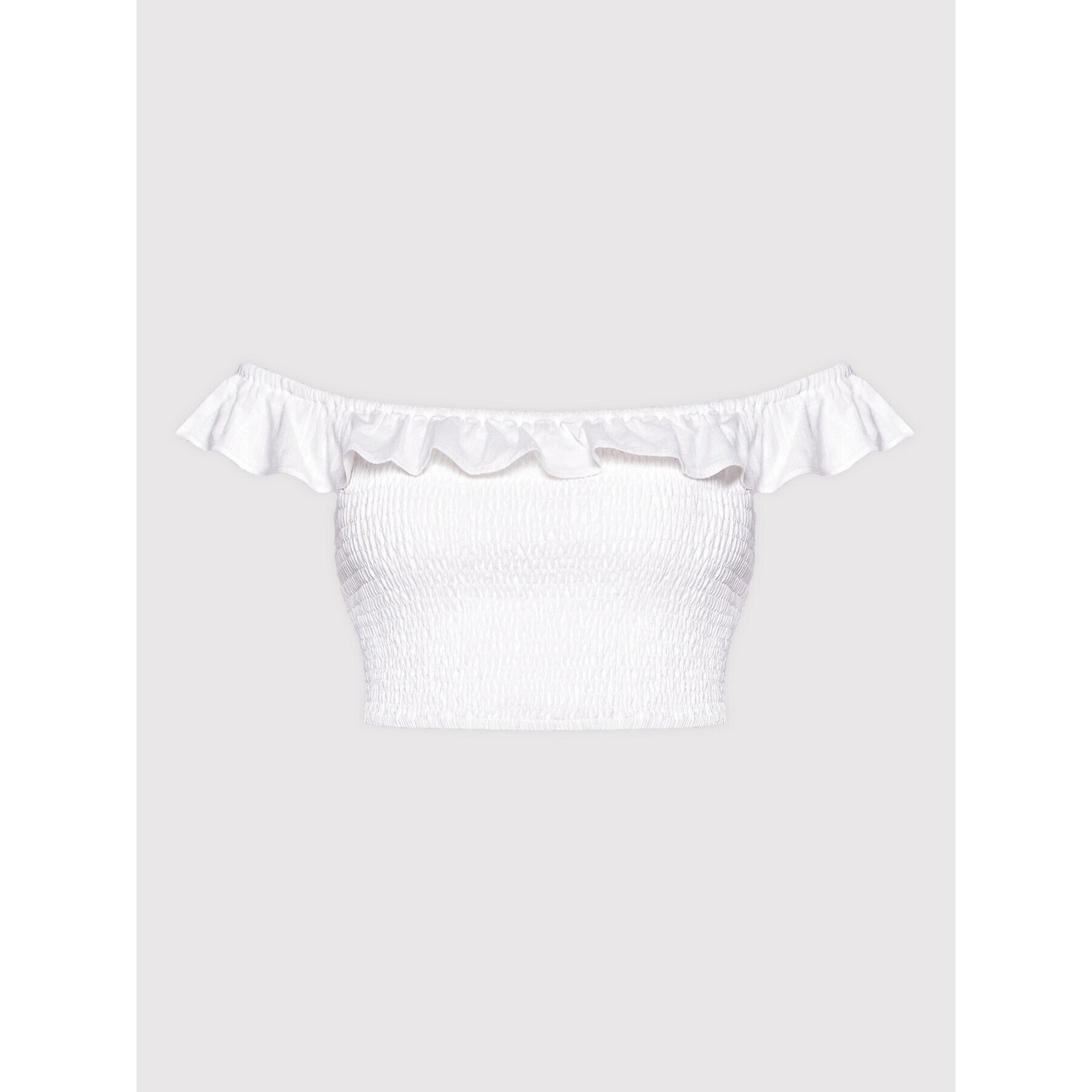Glamorous Блуза CK6625 Бял Slim Fit - Pepit.bg