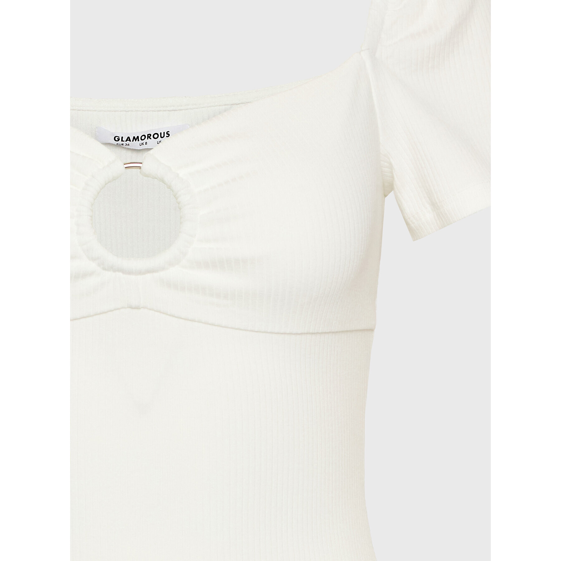 Glamorous Боди CK7013 Бял Slim Fit - Pepit.bg
