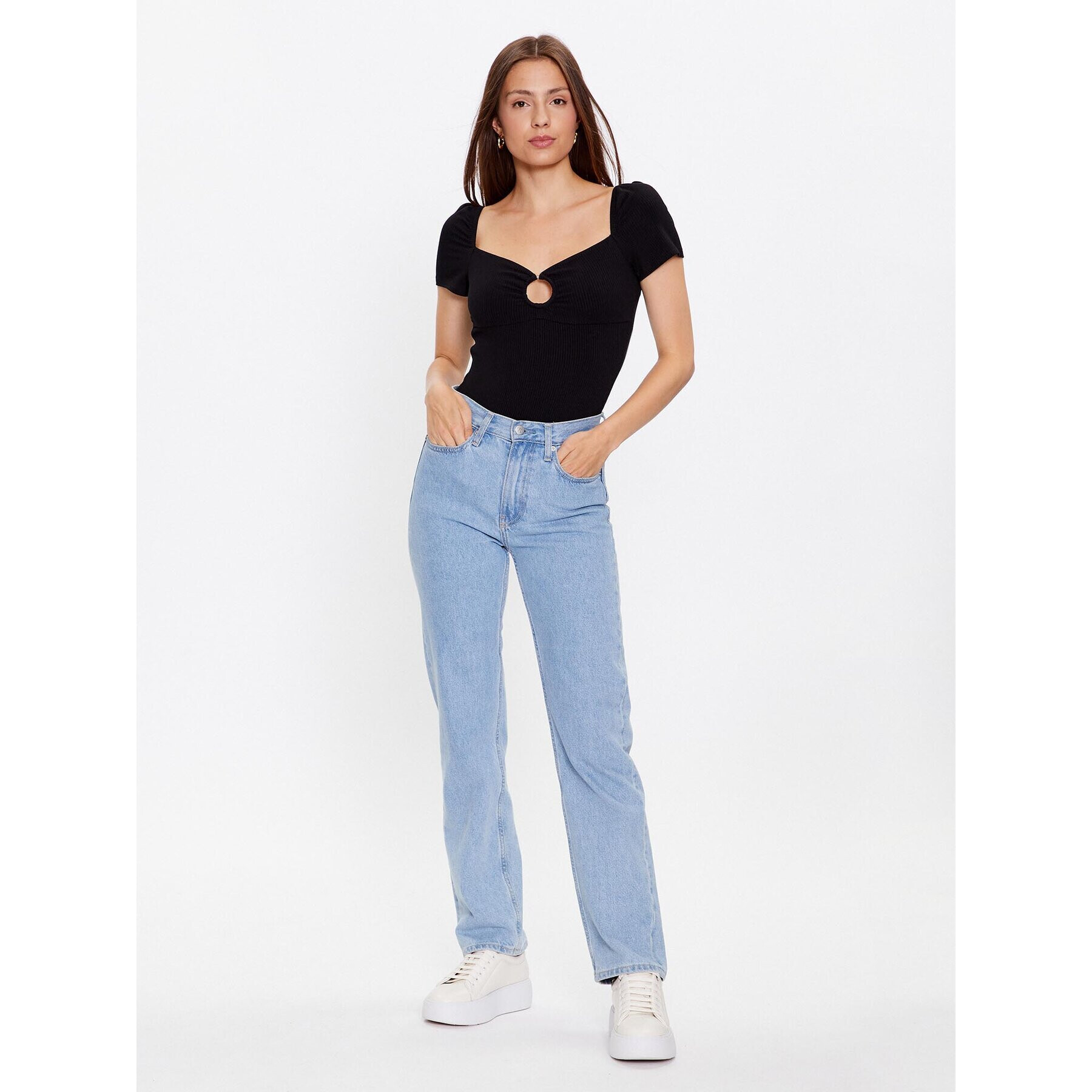 Glamorous Боди CK7013 Черен Slim Fit - Pepit.bg