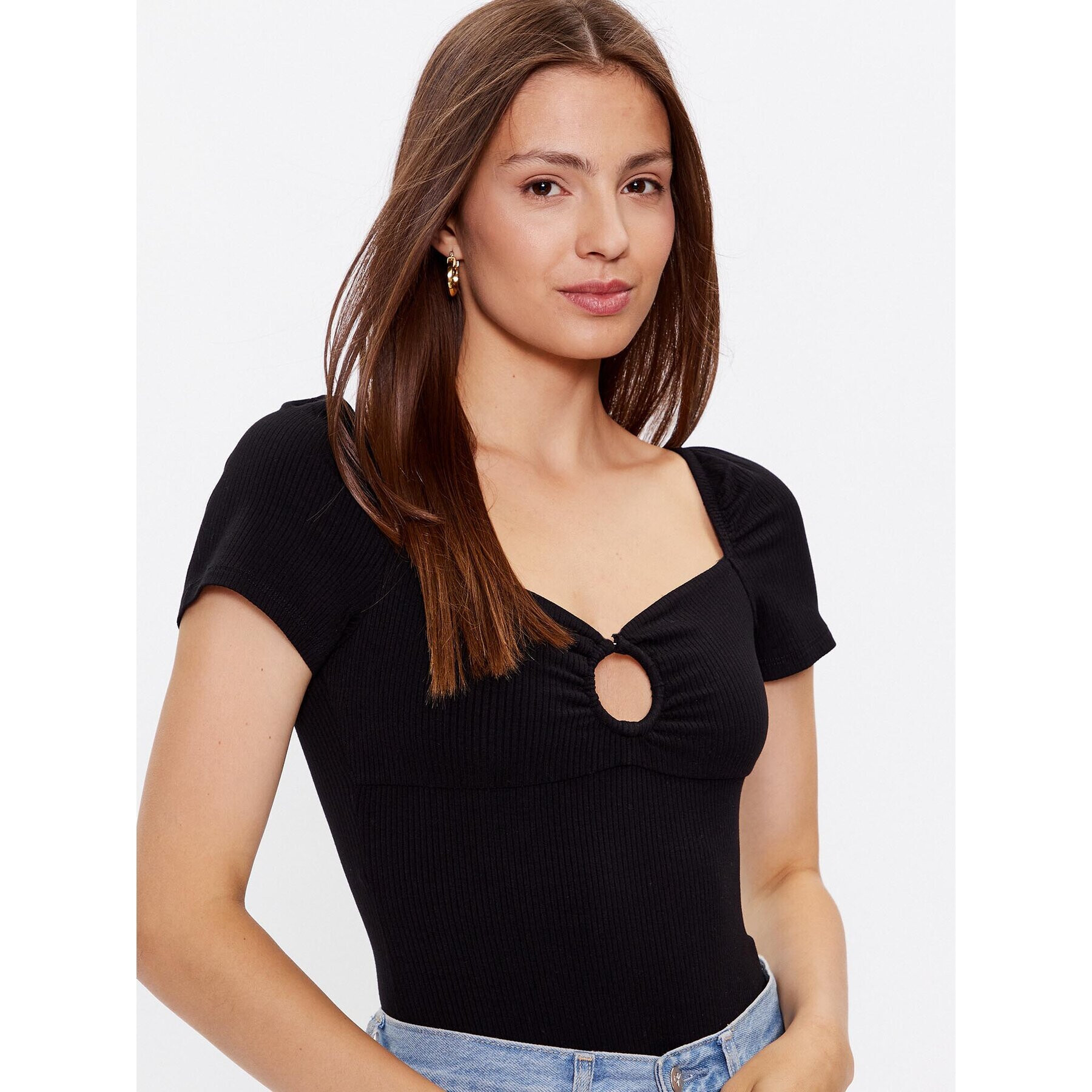 Glamorous Боди CK7013 Черен Slim Fit - Pepit.bg