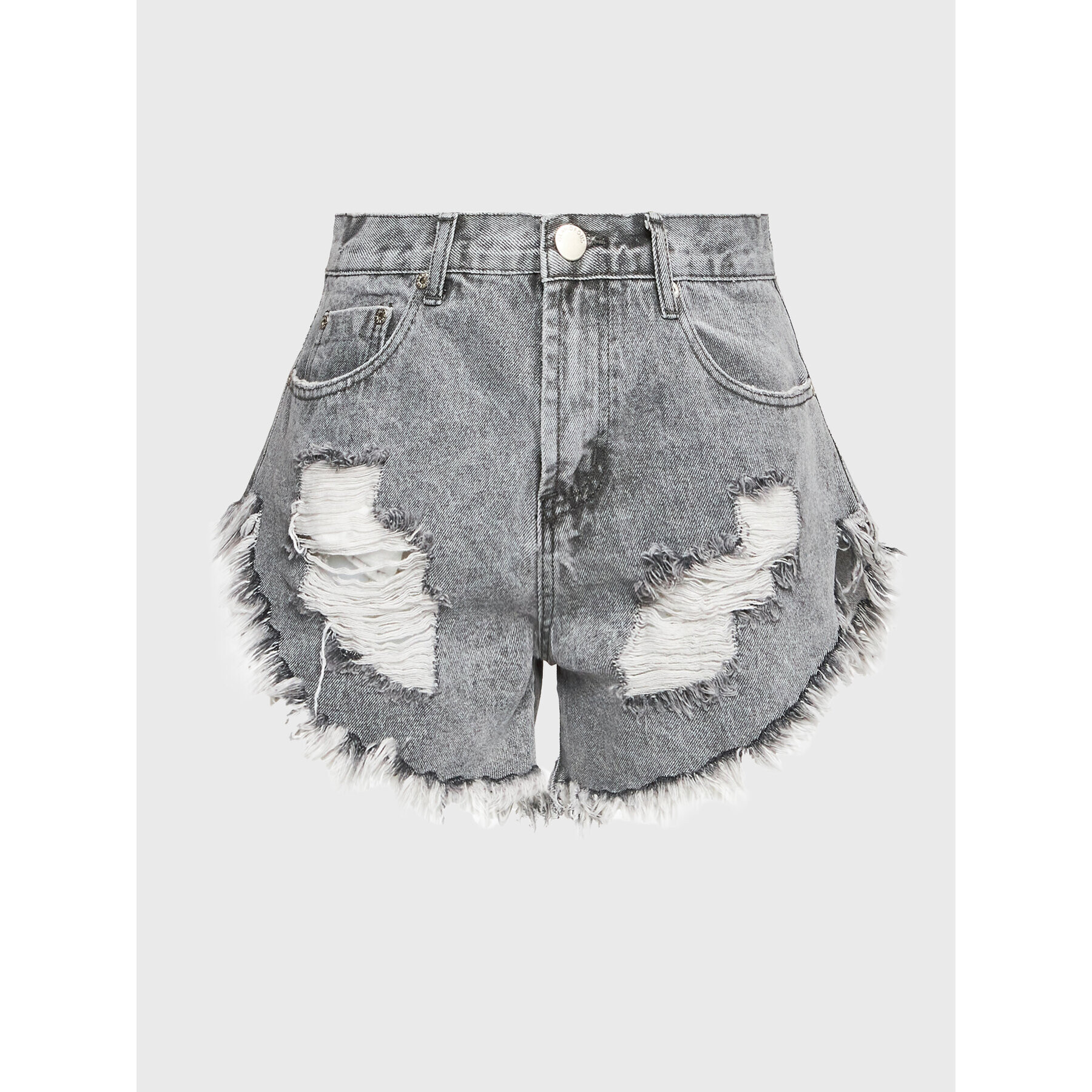 Glamorous Дънкови шорти KA6744B Сив Regular Fit - Pepit.bg