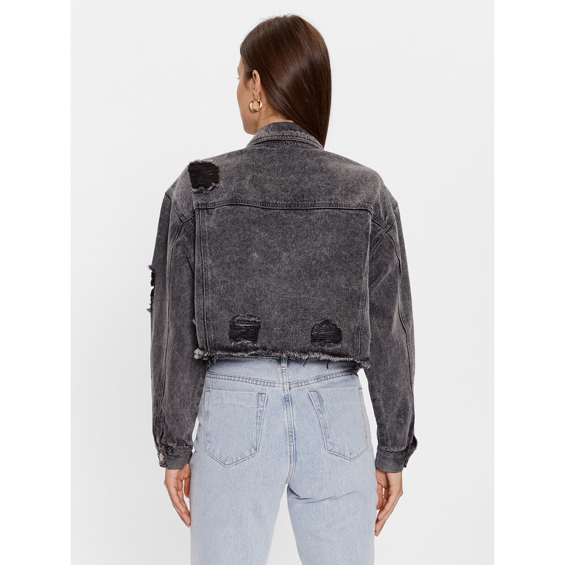 Glamorous Дънково яке KA6971 Сив Regular Fit - Pepit.bg