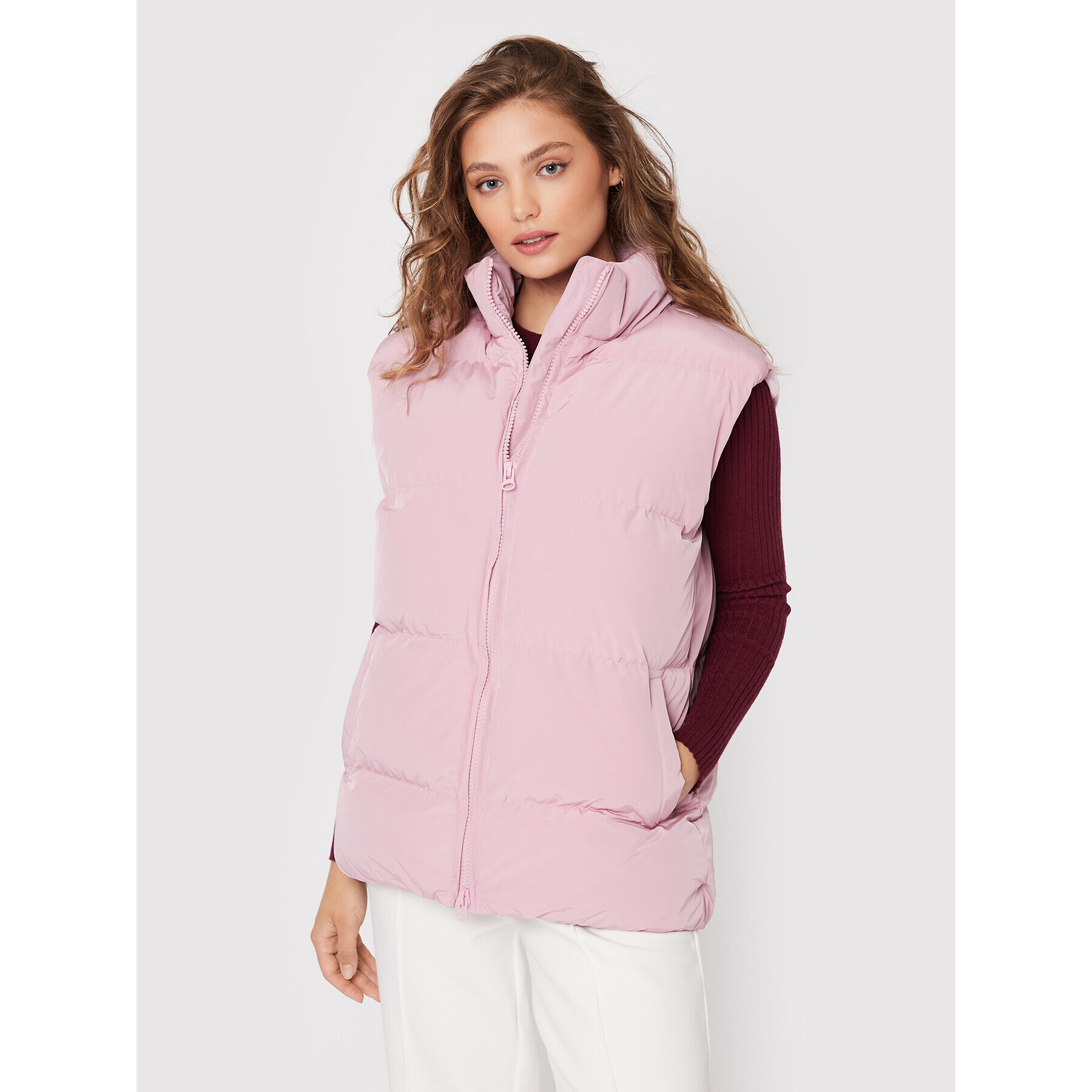 Glamorous Елек CK6740 Розов Regular Fit - Pepit.bg