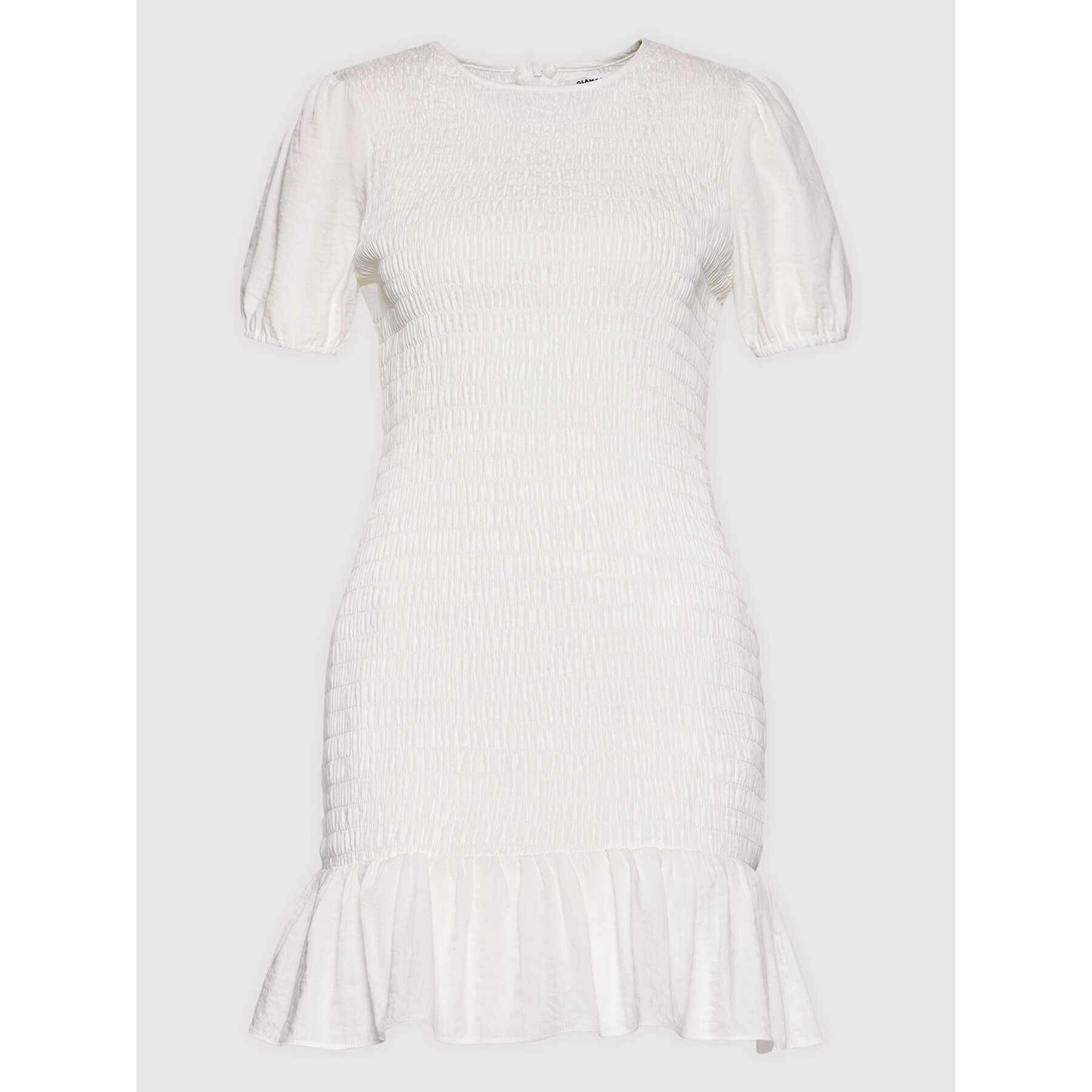 Glamorous Ежедневна рокля CK6568 Бял Slim Fit - Pepit.bg