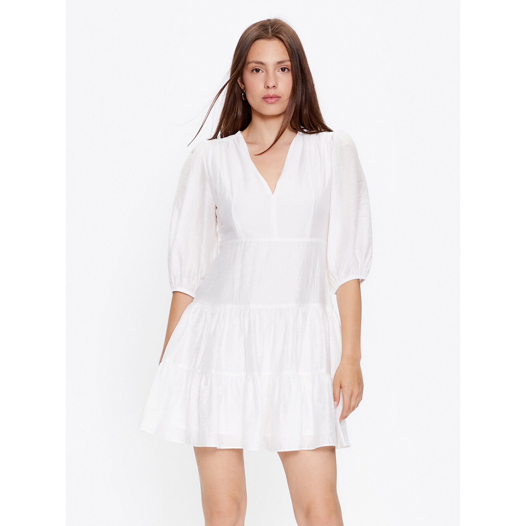 Glamorous Ежедневна рокля CK6977 Бял Regular Fit - Pepit.bg