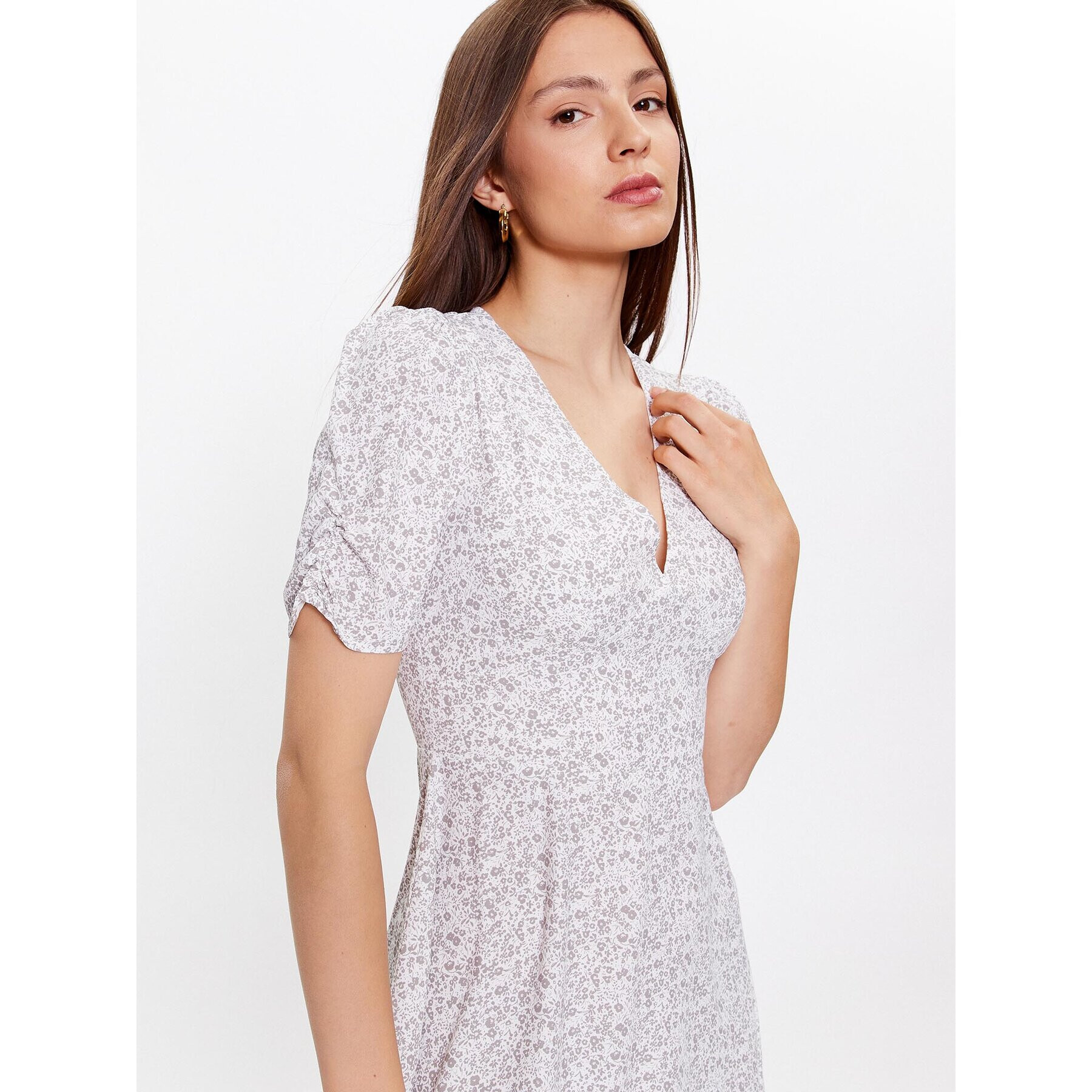 Glamorous Ежедневна рокля CK7065 Бял Regular Fit - Pepit.bg