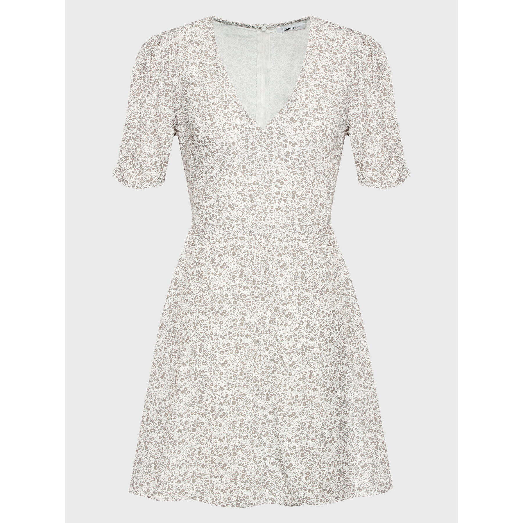 Glamorous Ежедневна рокля CK7065 Бял Regular Fit - Pepit.bg