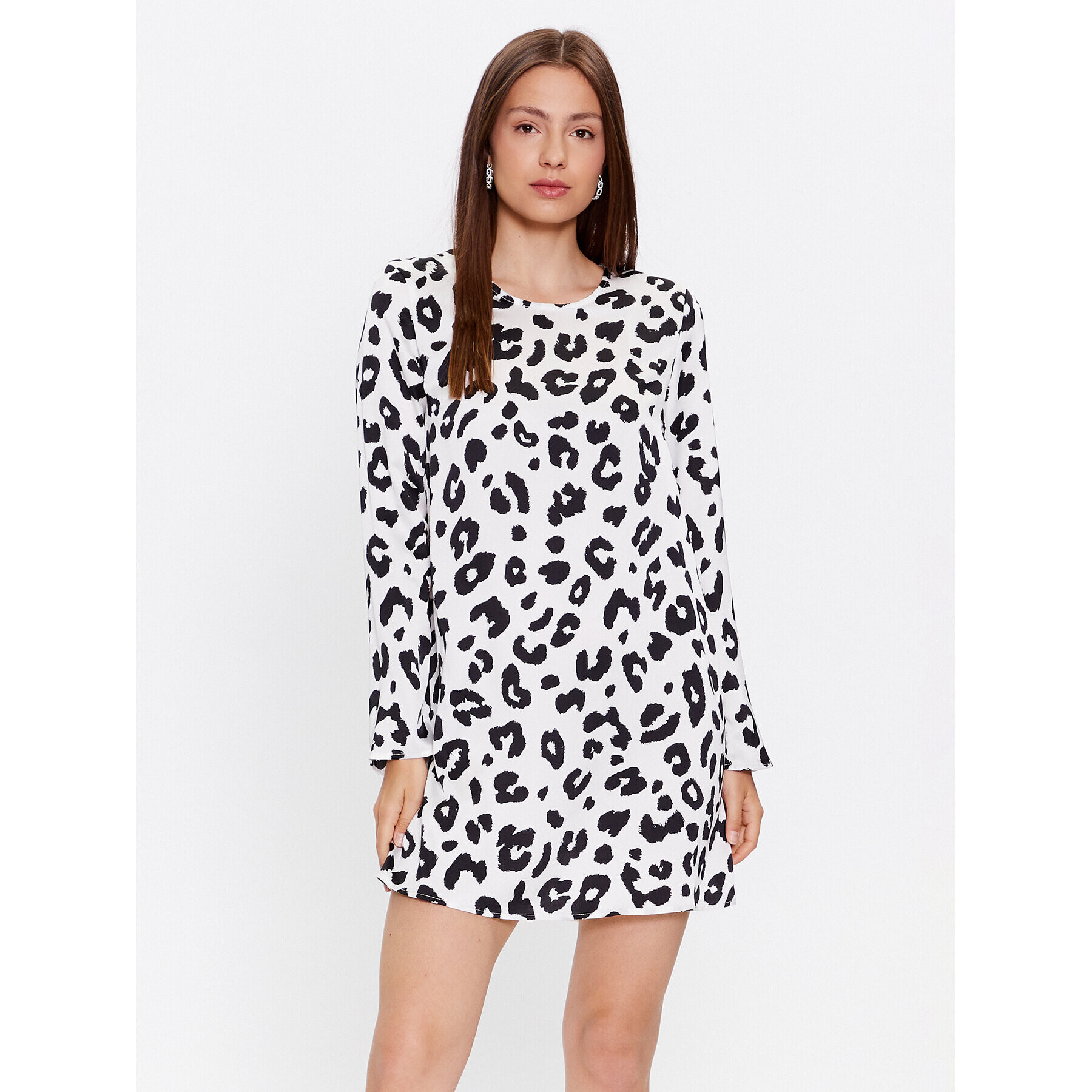 Glamorous Ежедневна рокля HP0181A Бял Relaxed Fit - Pepit.bg