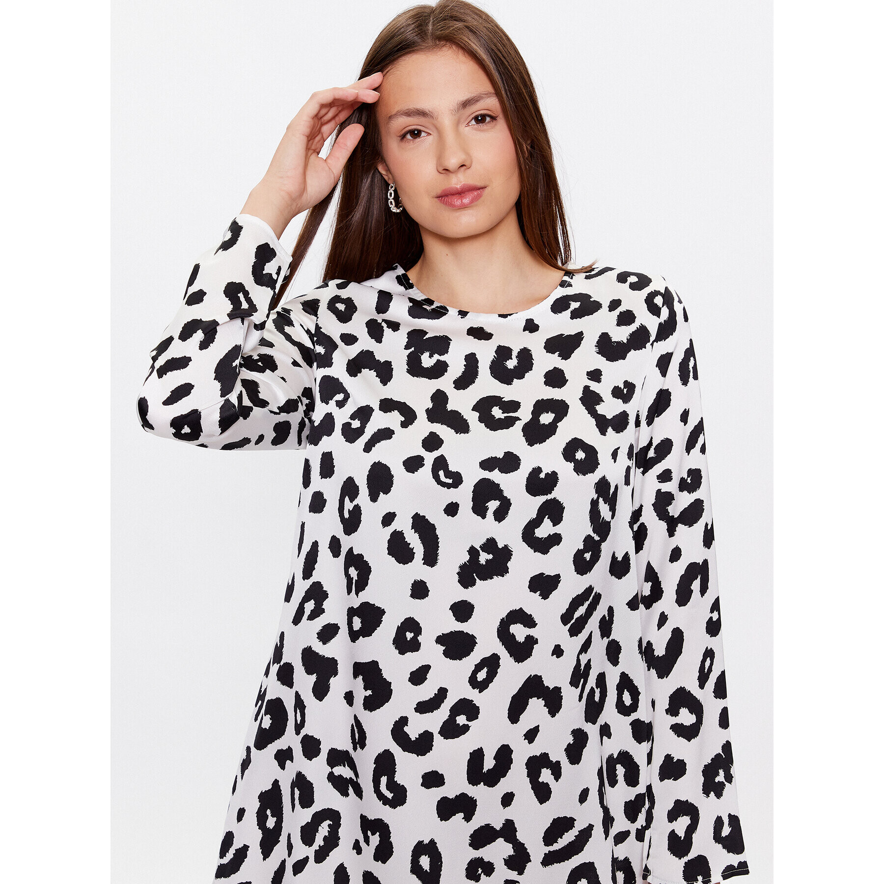 Glamorous Ежедневна рокля HP0181A Бял Relaxed Fit - Pepit.bg