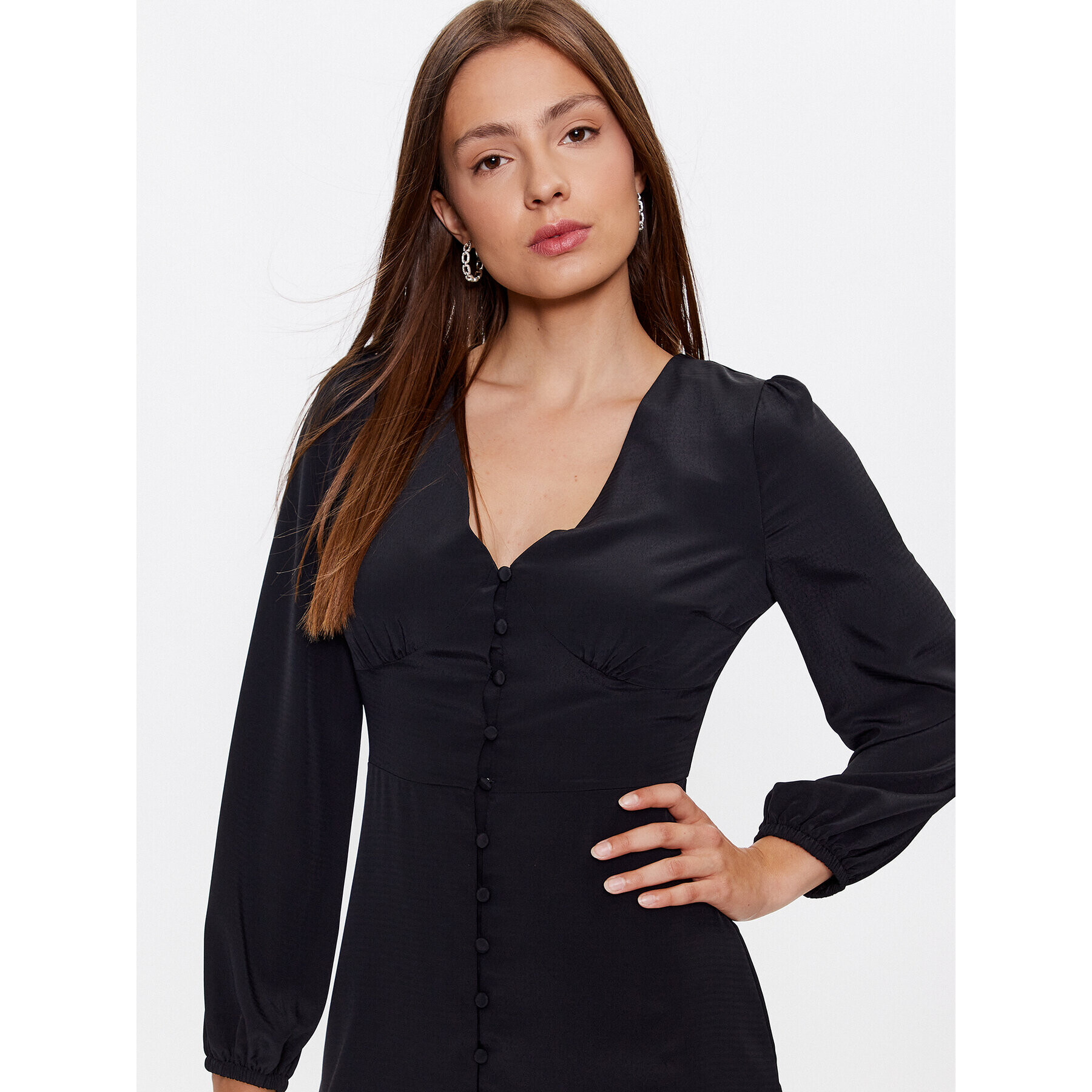 Glamorous Ежедневна рокля TM0157A Черен Regular Fit - Pepit.bg