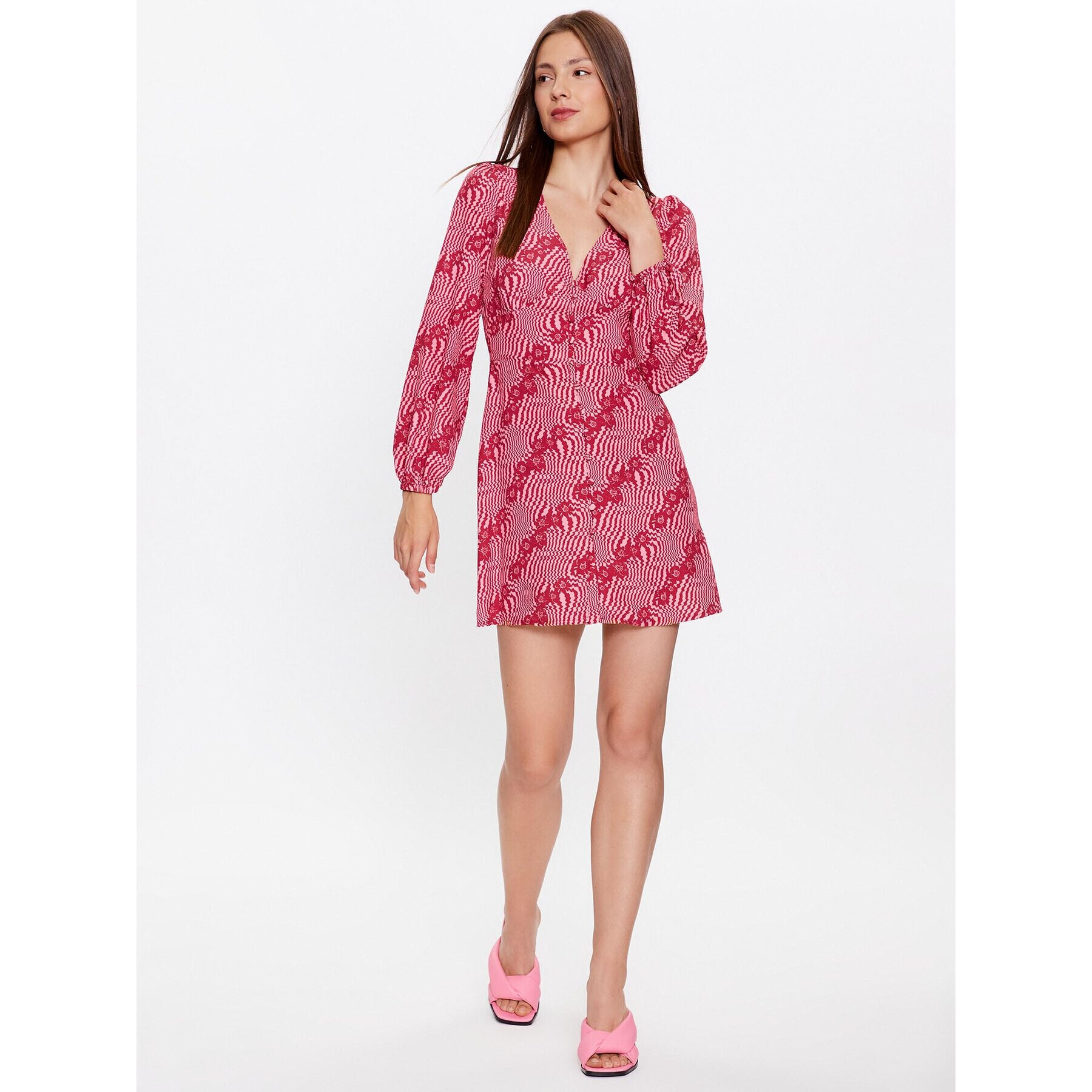 Glamorous Ежедневна рокля TM0157A Червен Regular Fit - Pepit.bg