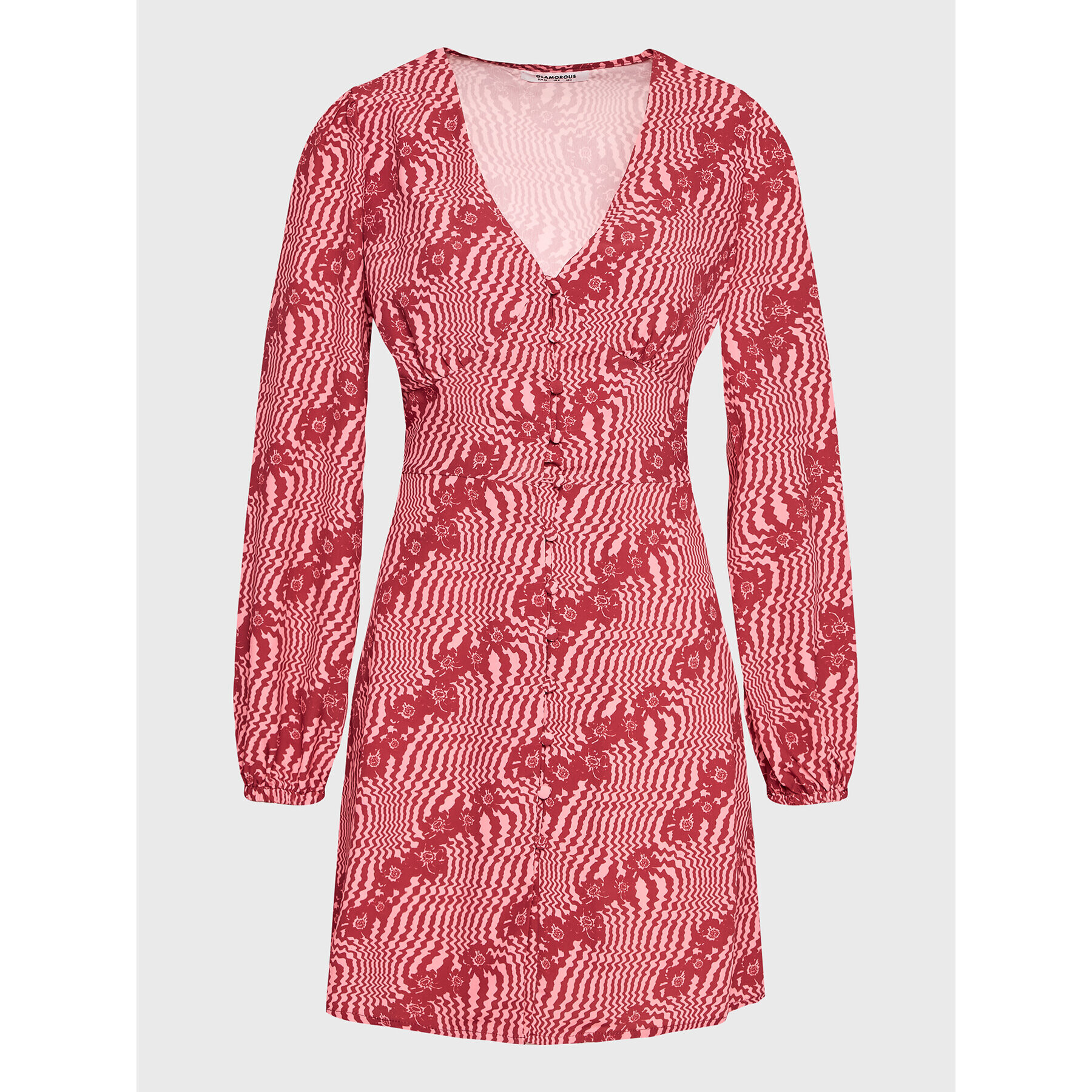 Glamorous Ежедневна рокля TM0157A Червен Regular Fit - Pepit.bg