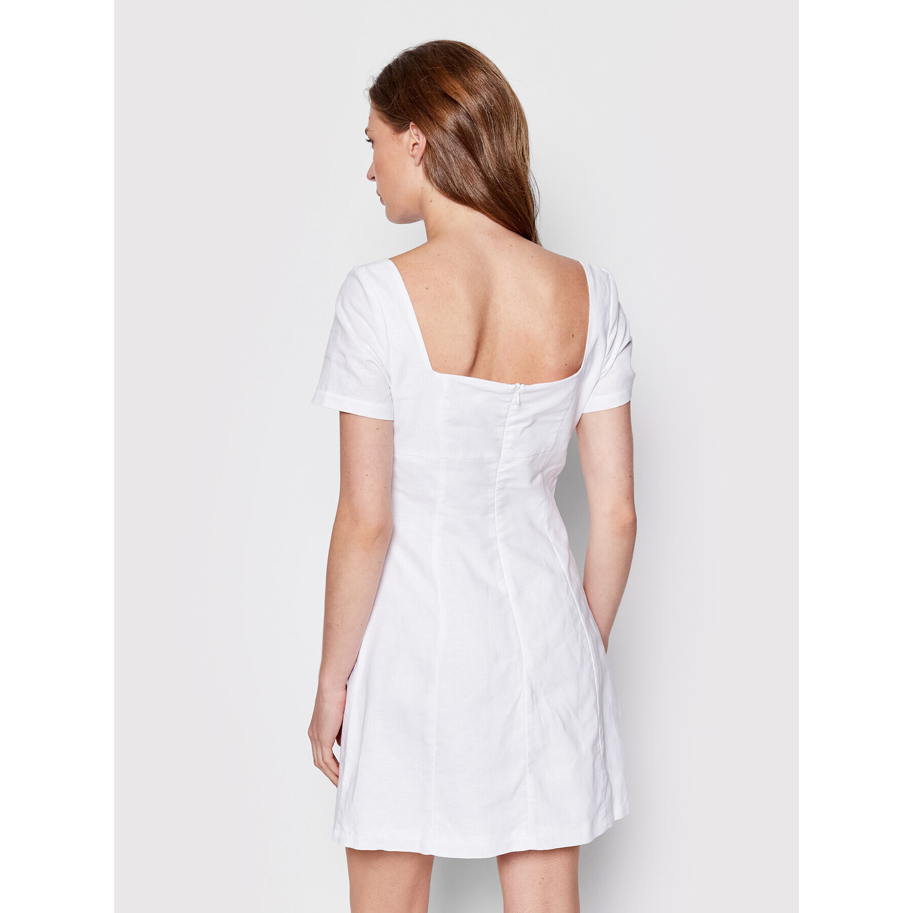 Glamorous Ежедневна рокля AC3561 Бял Regular Fit - Pepit.bg