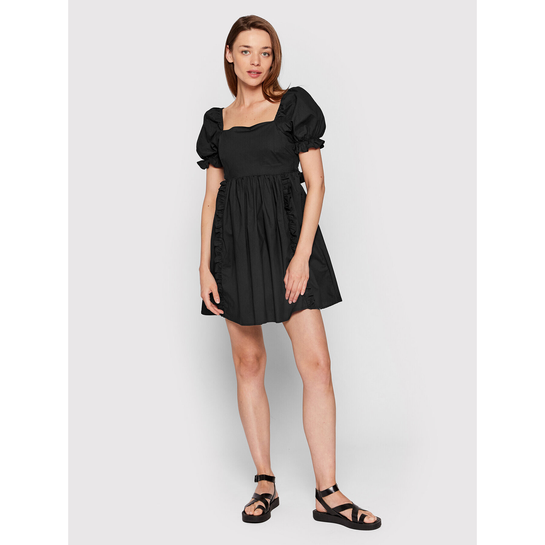 Glamorous Ежедневна рокля CK6608 Черен Regular Fit - Pepit.bg