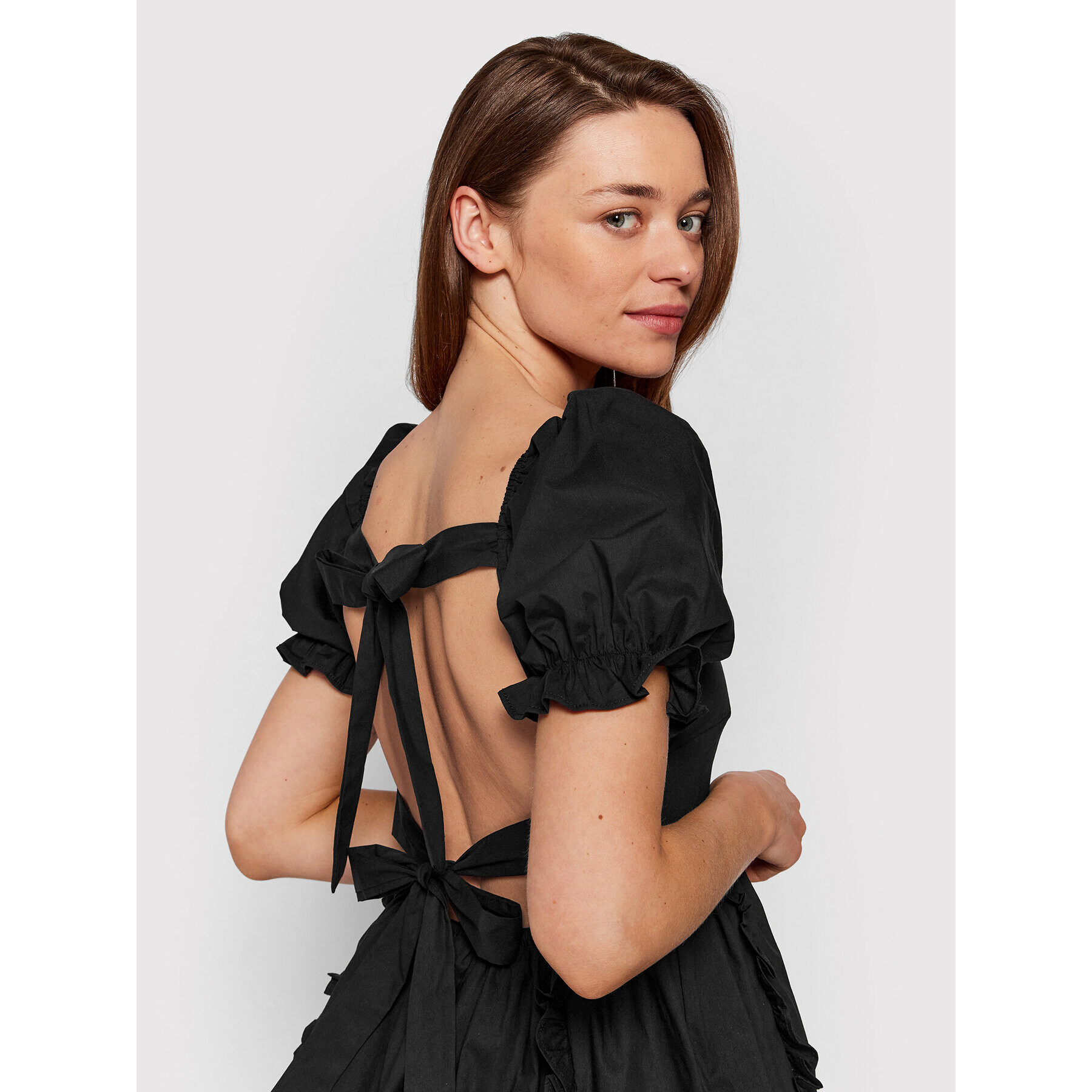 Glamorous Ежедневна рокля CK6608 Черен Regular Fit - Pepit.bg