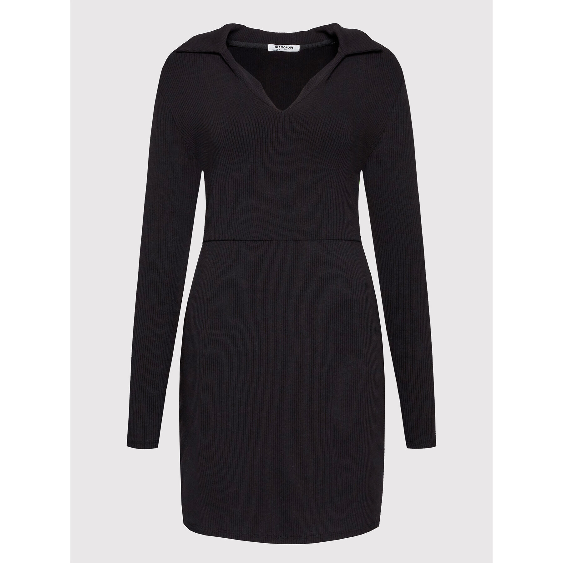 Glamorous Ежедневна рокля CK6755 Черен Regular Fit - Pepit.bg