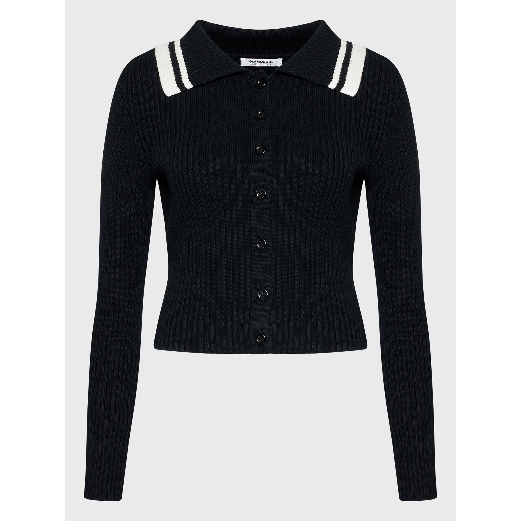 Glamorous Кардиган KA6960 Черен Slim Fit - Pepit.bg