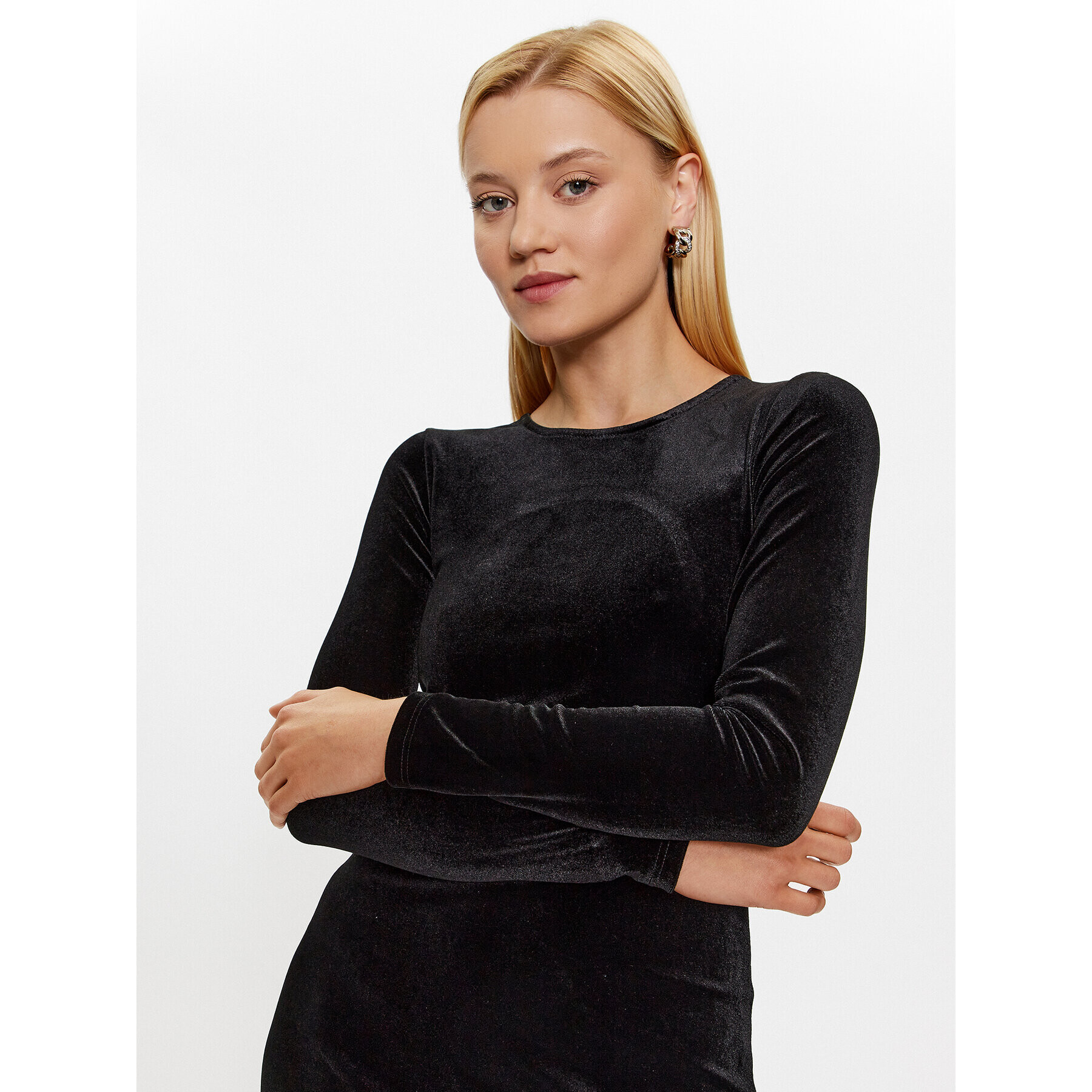 Glamorous Коктейлна рокля AN4323 Черен Slim Fit - Pepit.bg