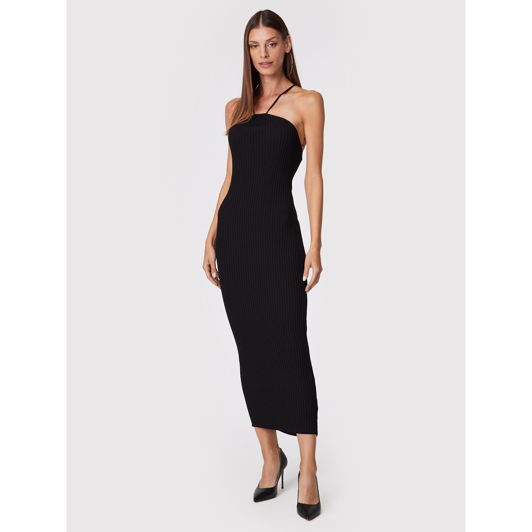 Glamorous Коктейлна рокля CK6710 Черен Slim Fit - Pepit.bg