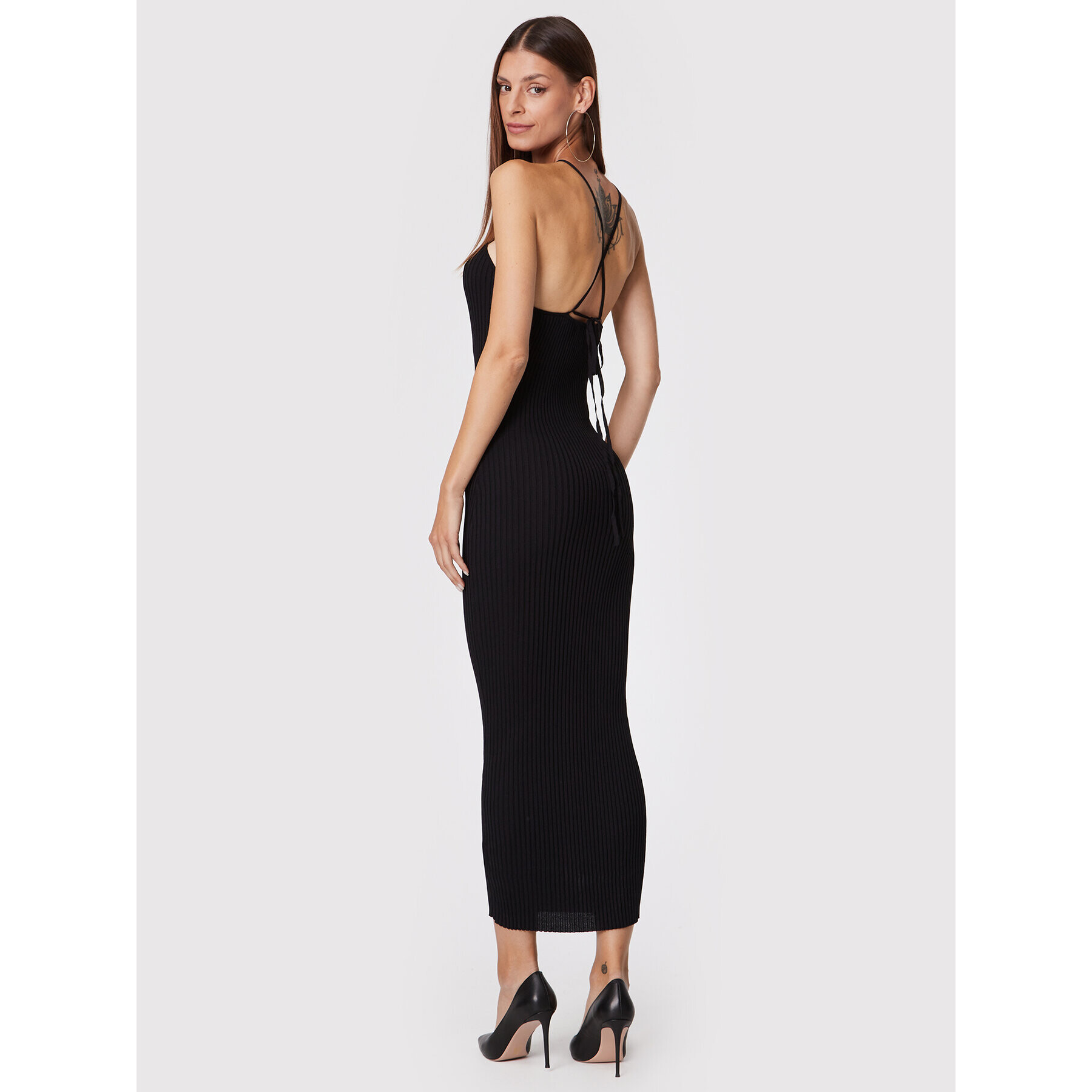 Glamorous Коктейлна рокля CK6710 Черен Slim Fit - Pepit.bg