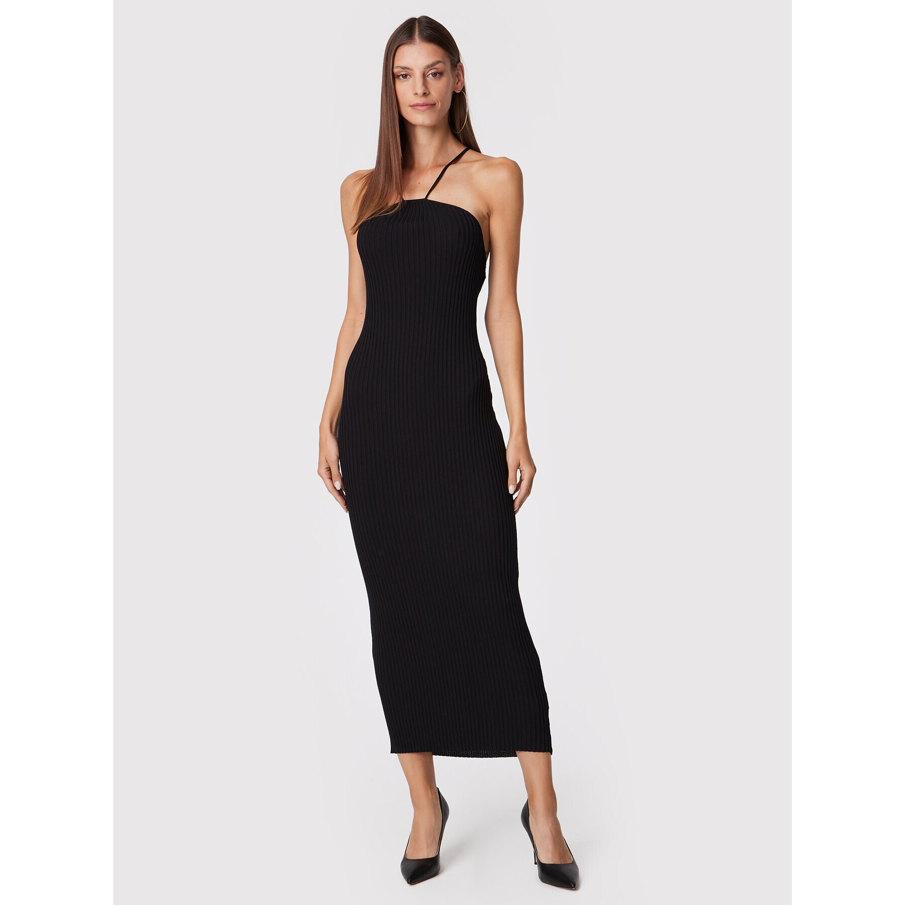 Glamorous Коктейлна рокля CK6710 Черен Slim Fit - Pepit.bg