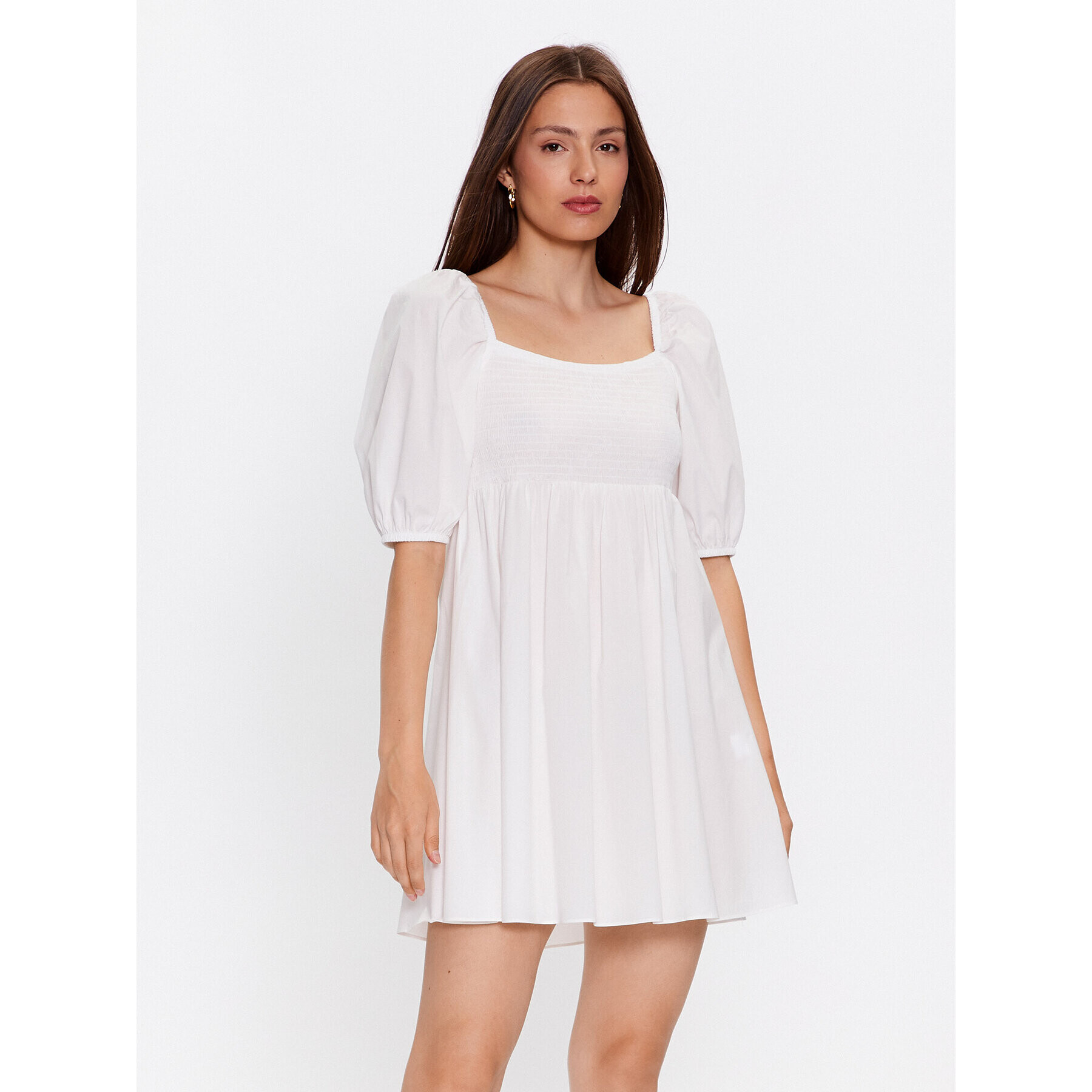 Glamorous Лятна рокля AN4238 Бял Regular Fit - Pepit.bg