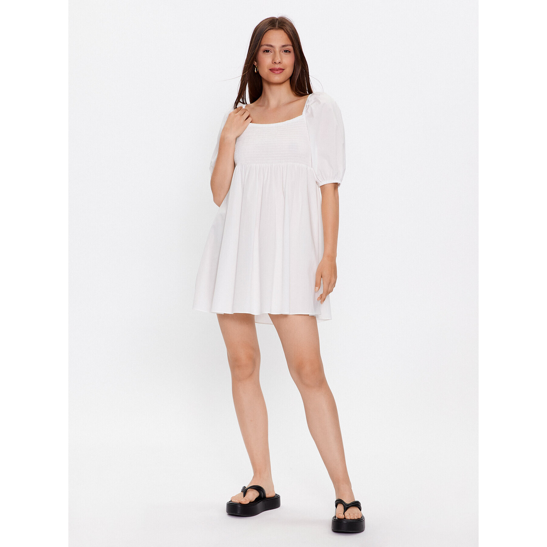 Glamorous Лятна рокля AN4238 Бял Regular Fit - Pepit.bg