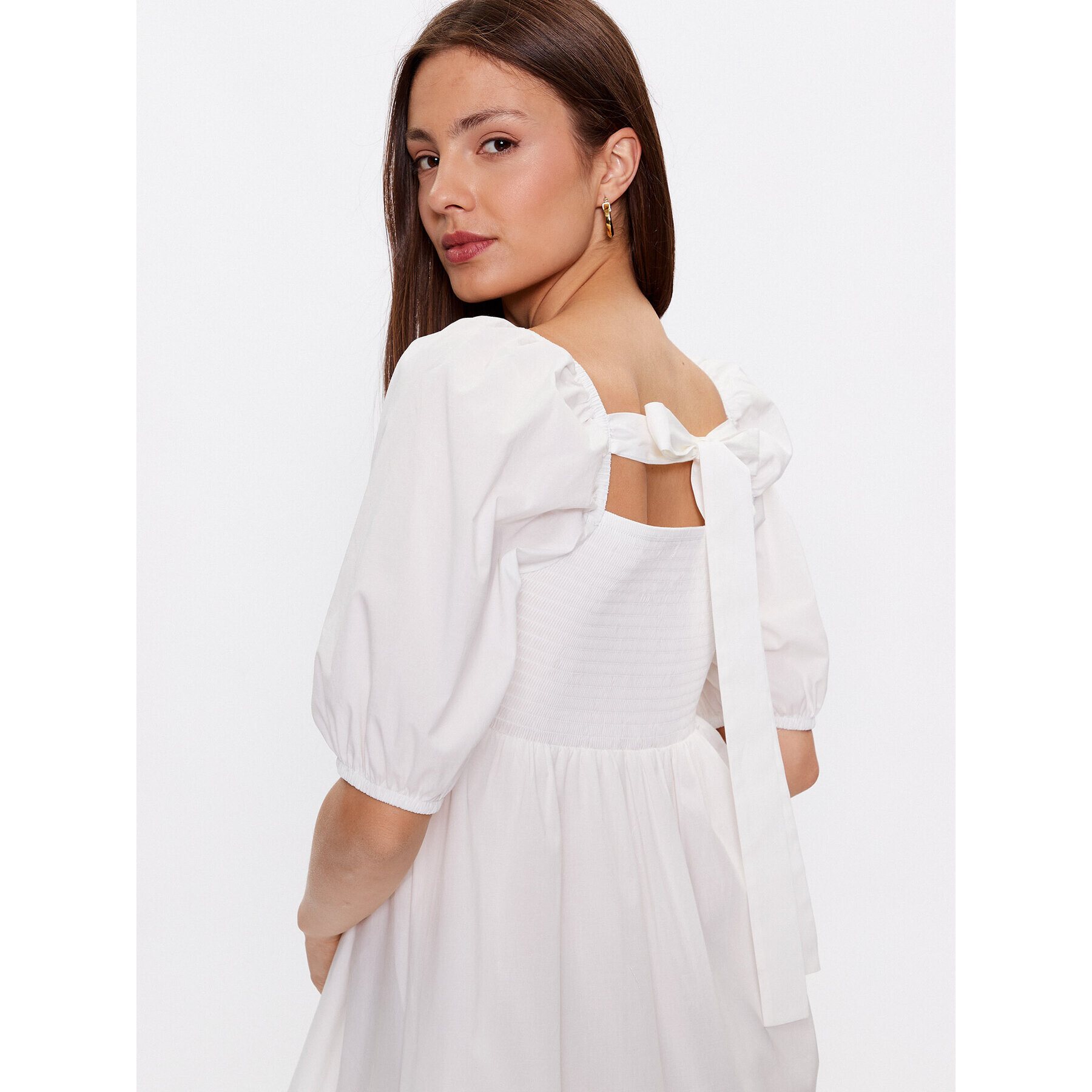 Glamorous Лятна рокля AN4238 Бял Regular Fit - Pepit.bg