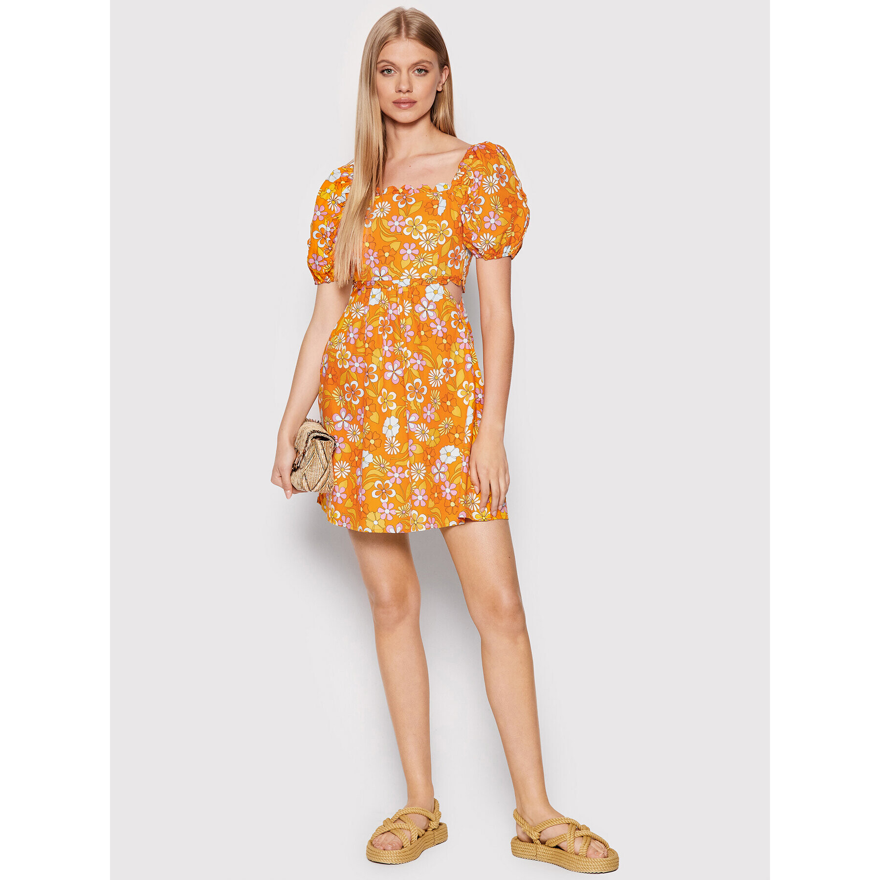 Glamorous Лятна рокля GC0563 Оранжев Regular Fit - Pepit.bg