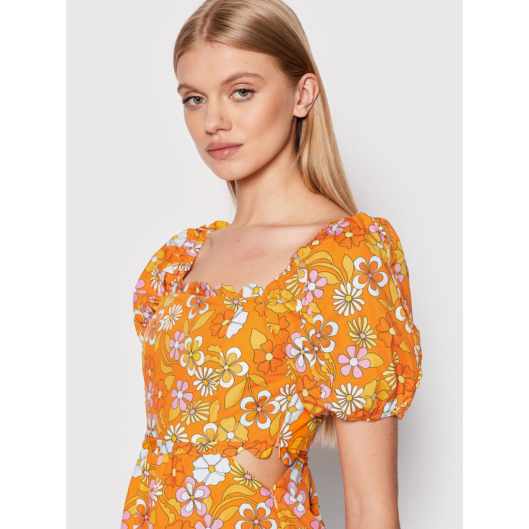 Glamorous Лятна рокля GC0563 Оранжев Regular Fit - Pepit.bg