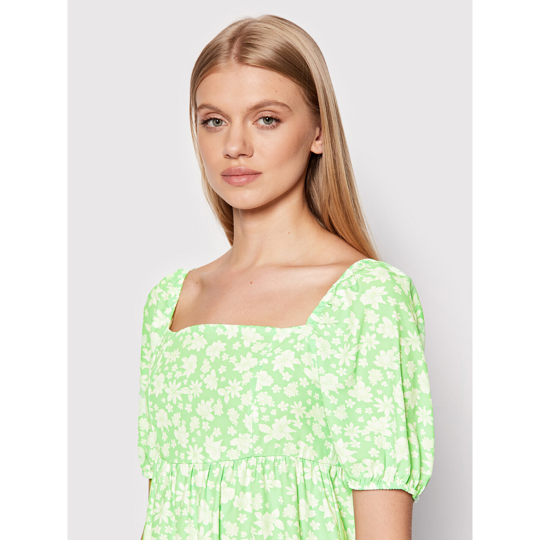 Glamorous Лятна рокля TM0567 Зелен Regular Fit - Pepit.bg