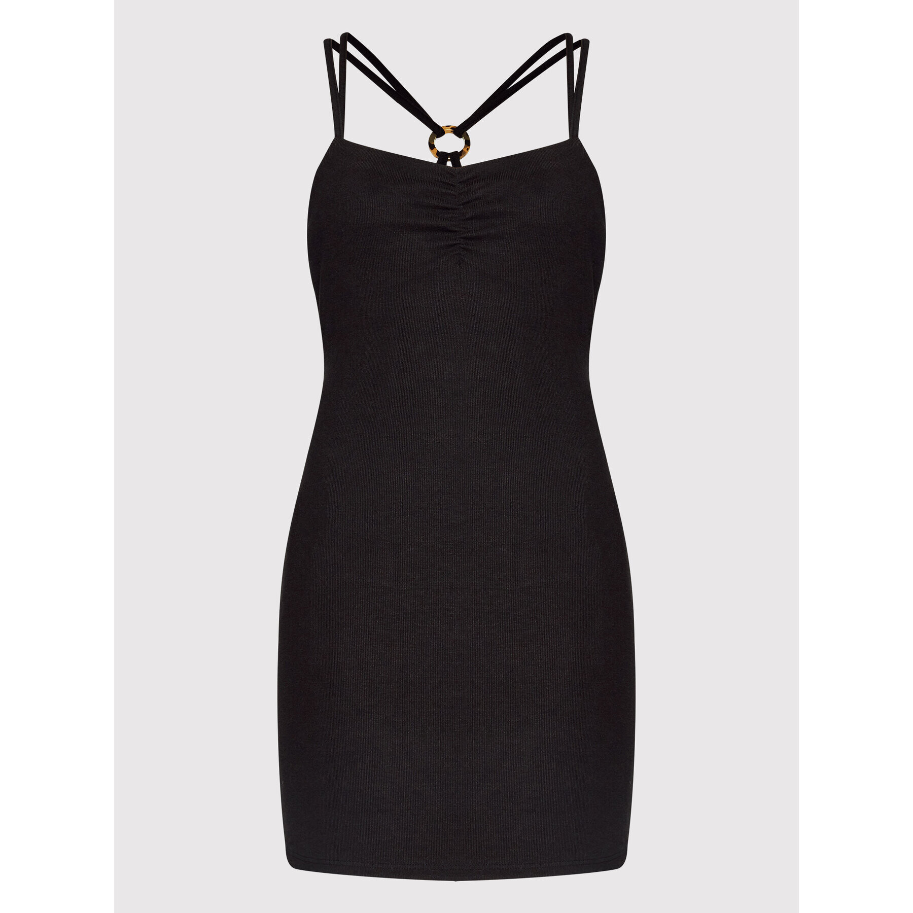 Glamorous Лятна рокля AN4213 Черен Slim Fit - Pepit.bg