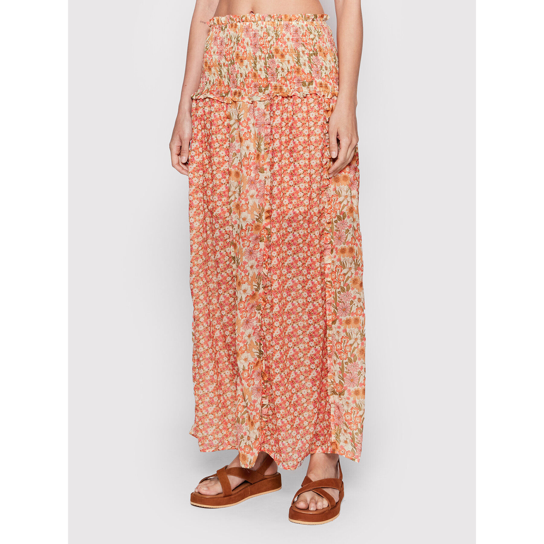 Glamorous Макси пола CK6576 Оранжев Regular Fit - Pepit.bg