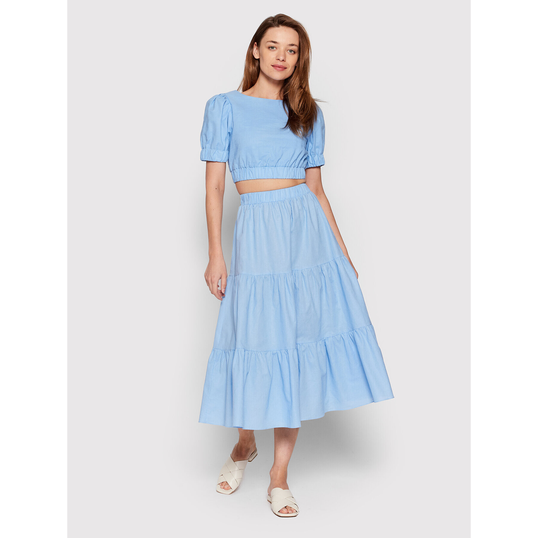 Glamorous Пола тип трапец AC3565 Син Flattering Fit - Pepit.bg