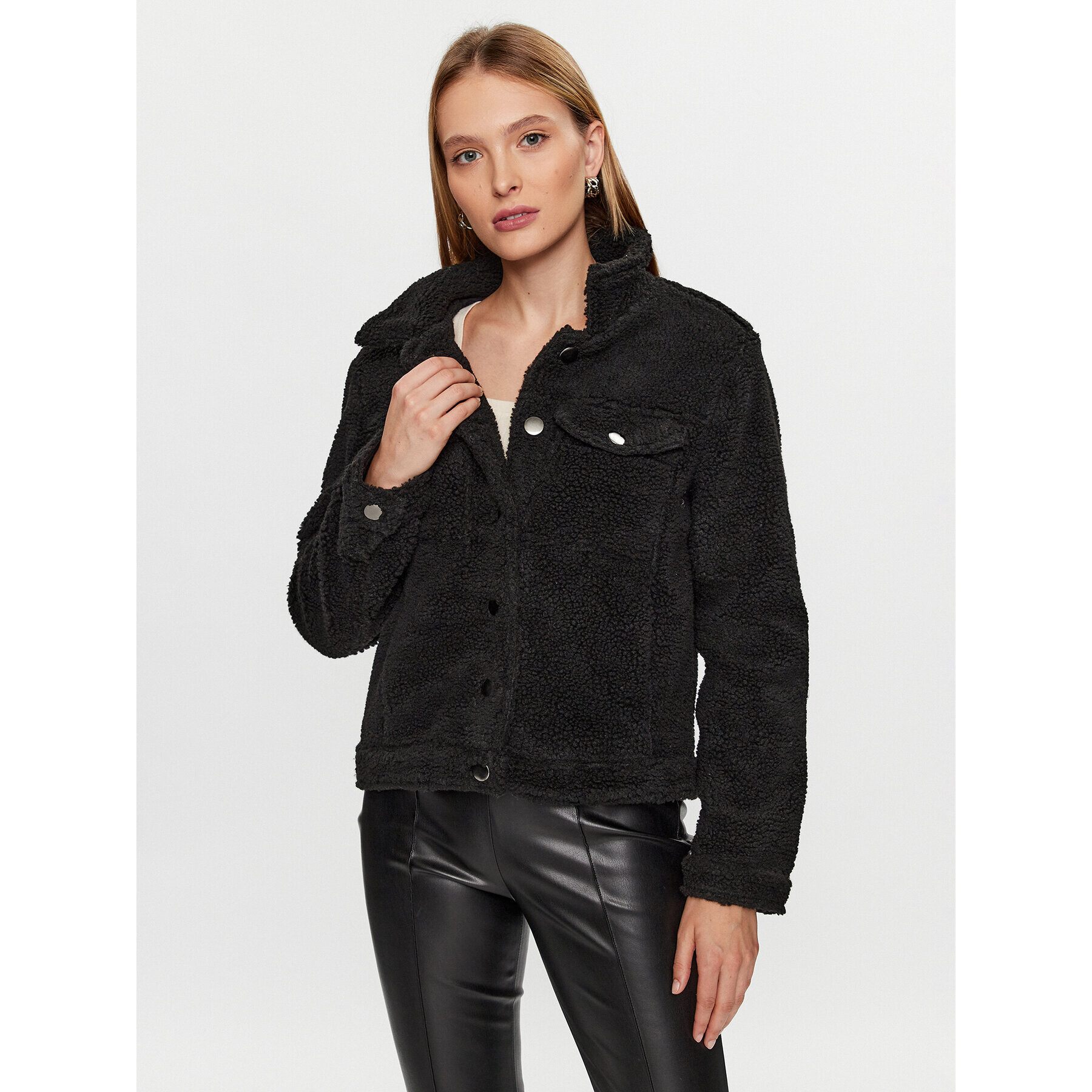 Glamorous Преходно яке SA0154B Черен Regular Fit - Pepit.bg