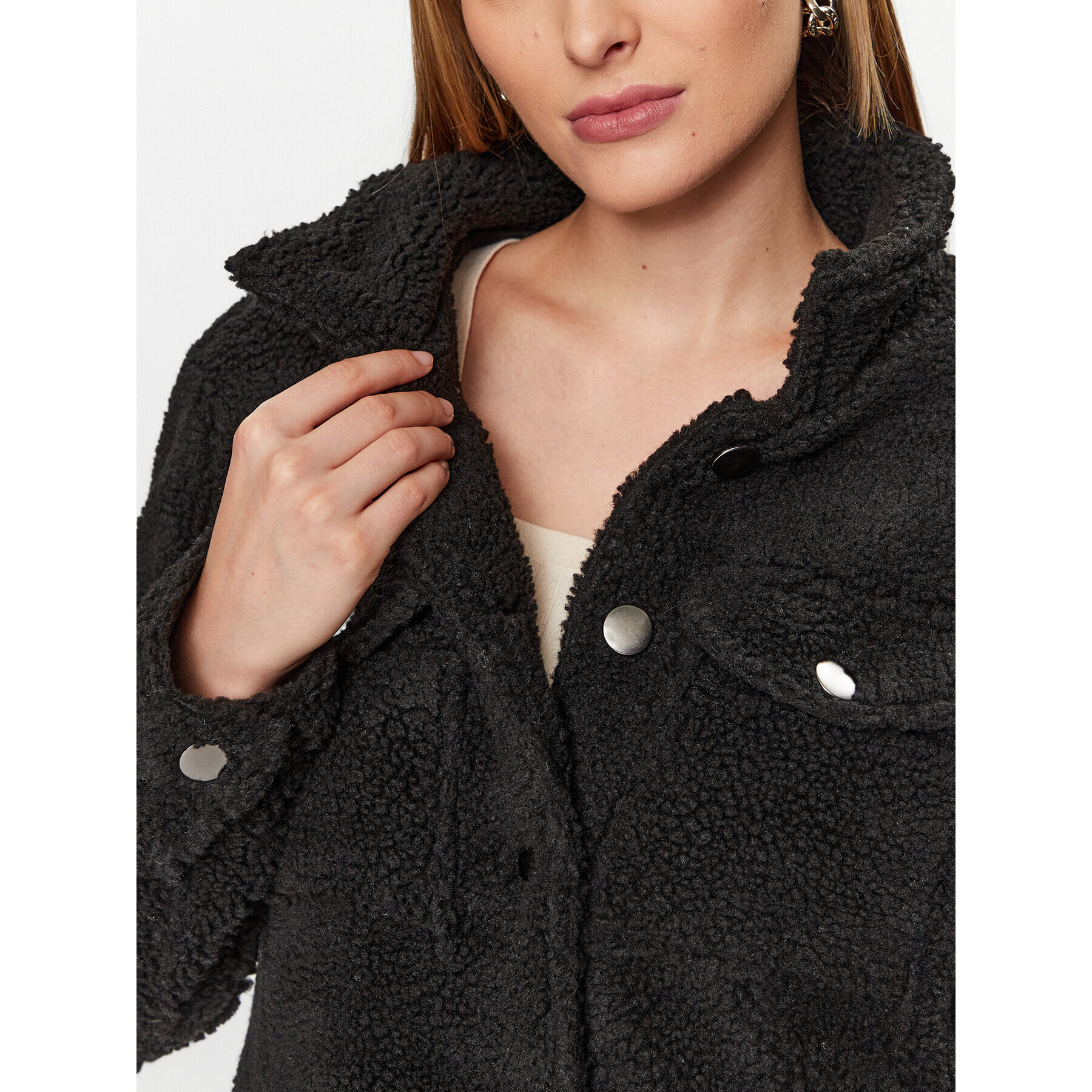 Glamorous Преходно яке SA0154B Черен Regular Fit - Pepit.bg