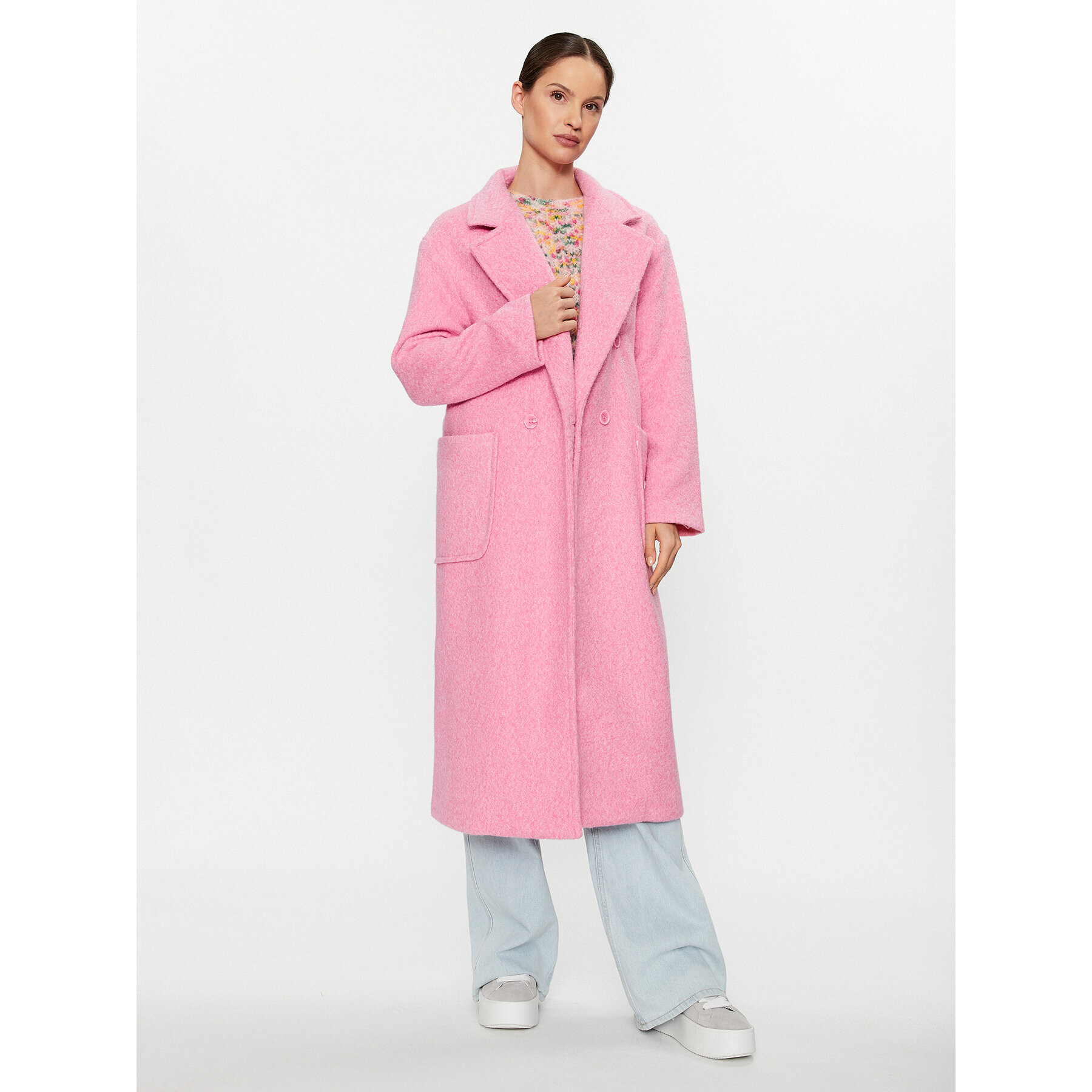Glamorous Преходно палто KA6825B Розов Regular Fit - Pepit.bg