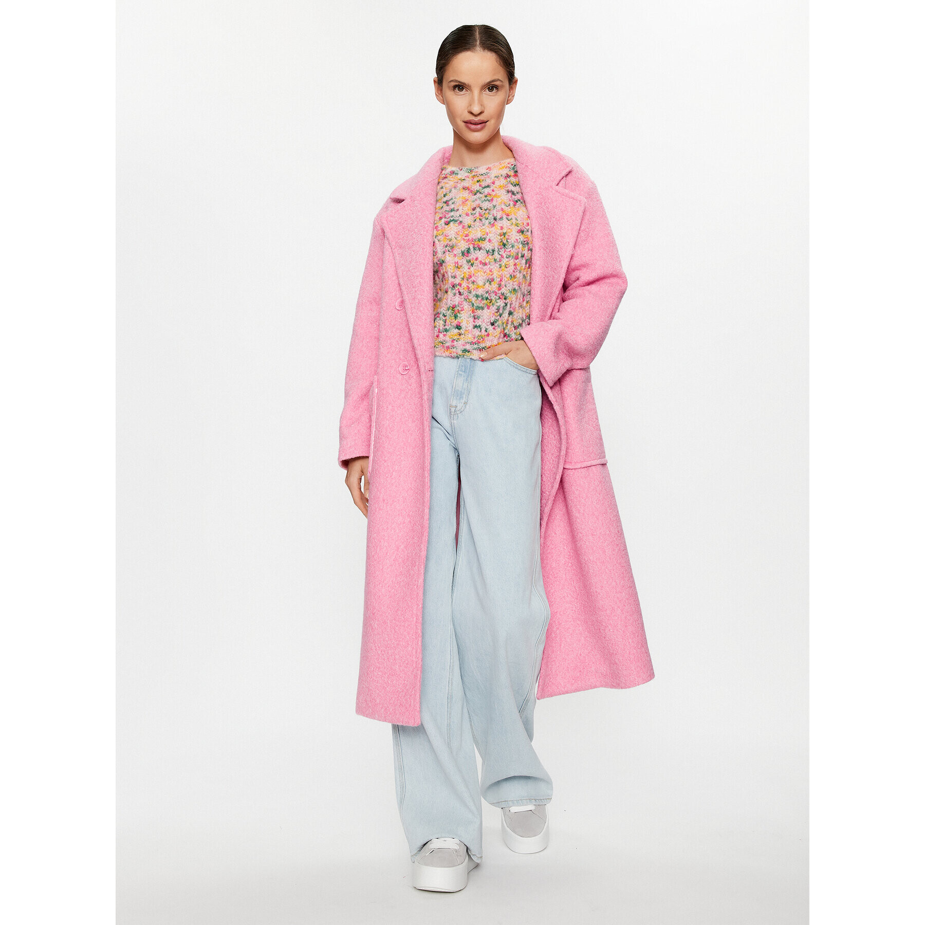 Glamorous Преходно палто KA6825B Розов Regular Fit - Pepit.bg