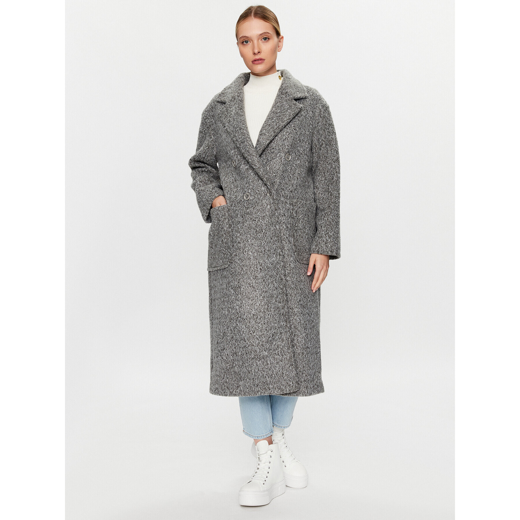 Glamorous Преходно палто KA6825B Сив Regular Fit - Pepit.bg