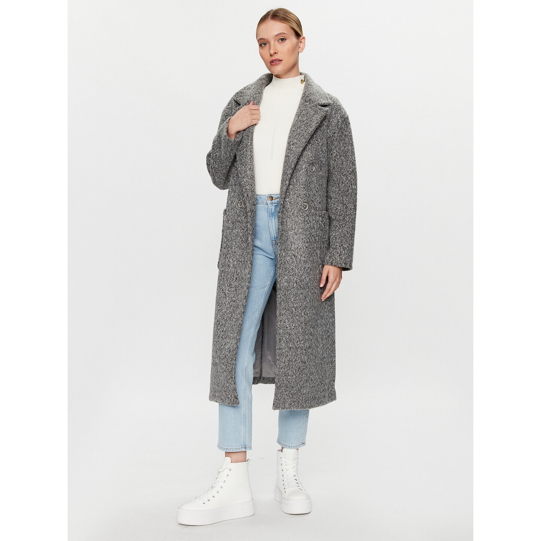 Glamorous Преходно палто KA6825B Сив Regular Fit - Pepit.bg