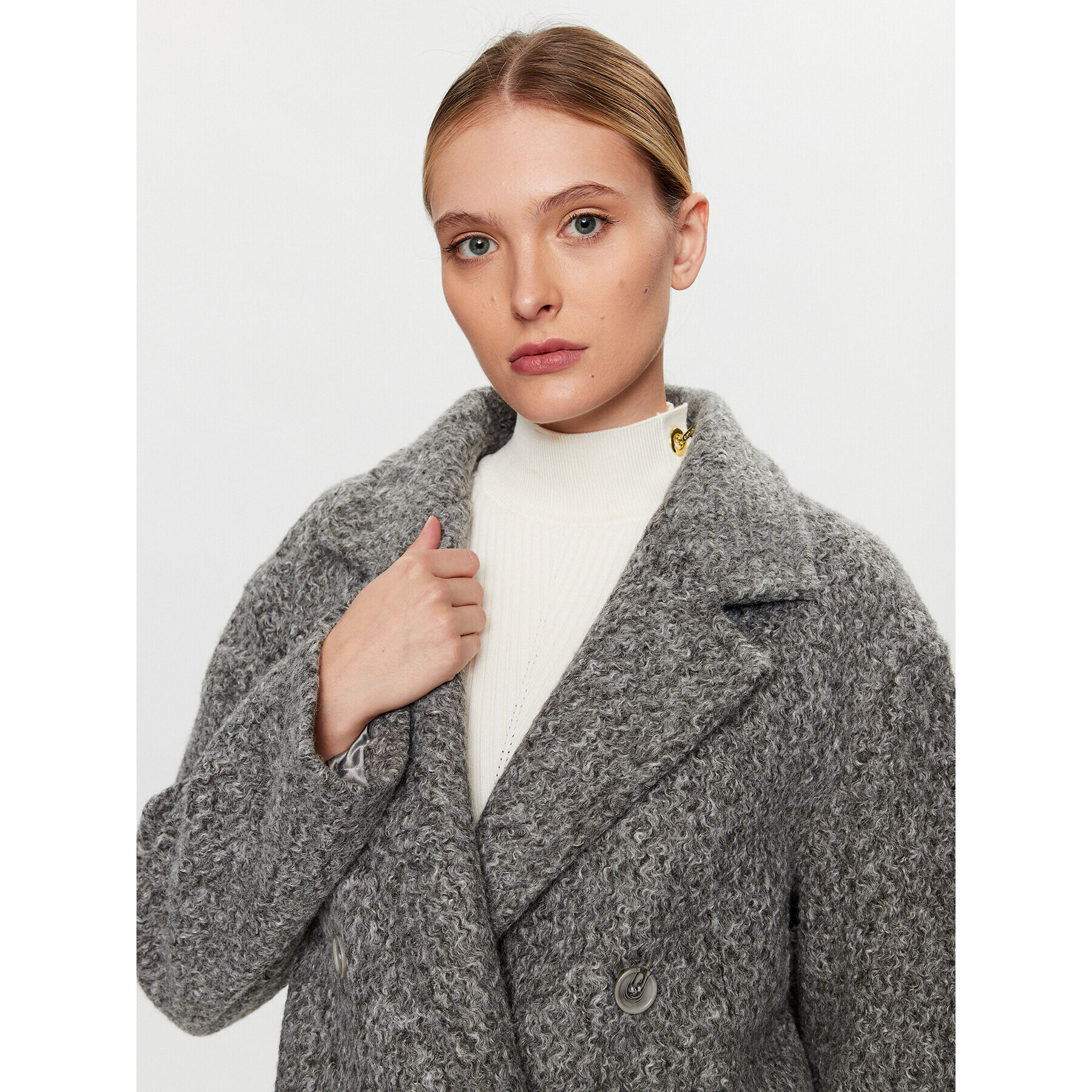 Glamorous Преходно палто KA6825B Сив Regular Fit - Pepit.bg